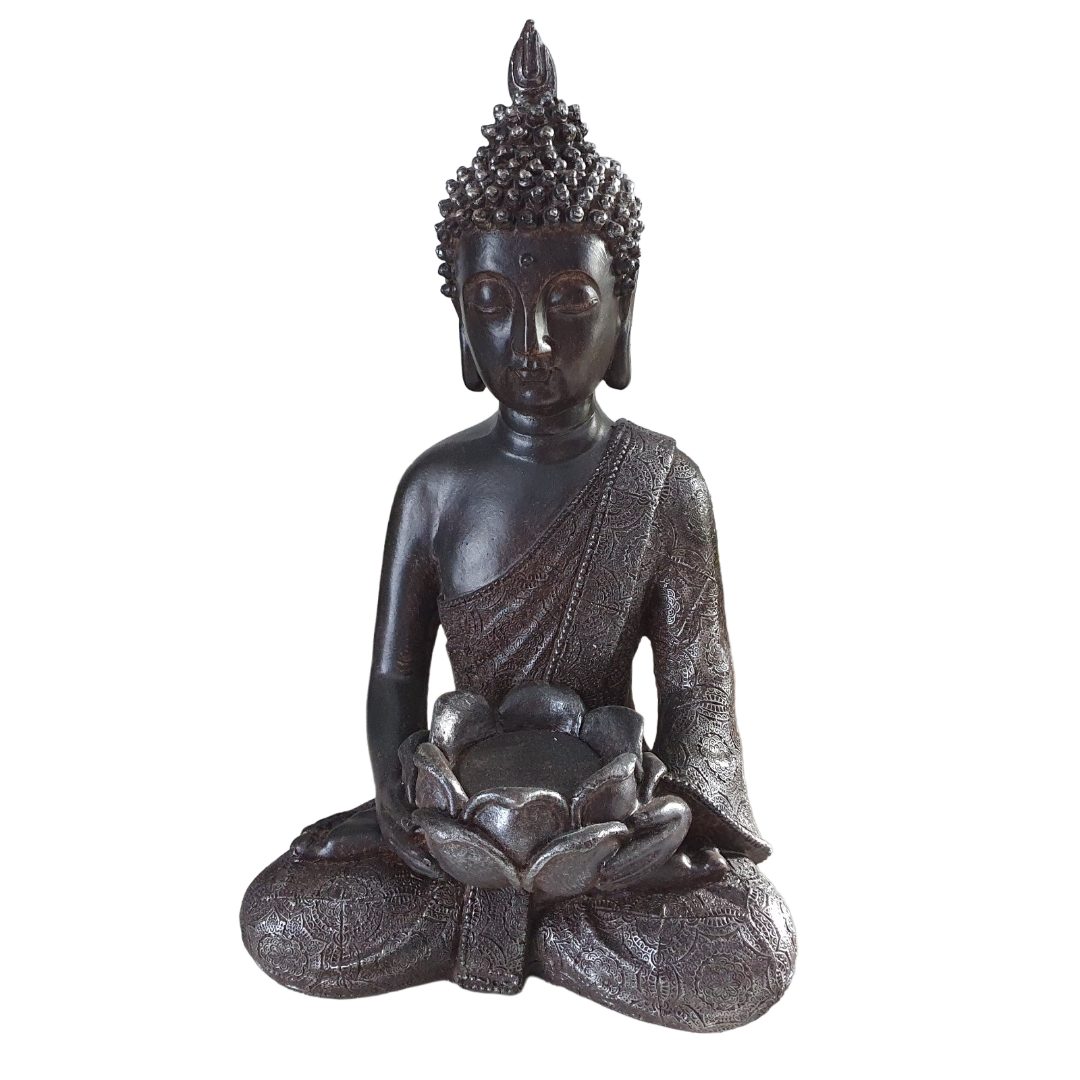 Aspinaworld Dekofigur Thai Buddha Figur braun günstig online kaufen