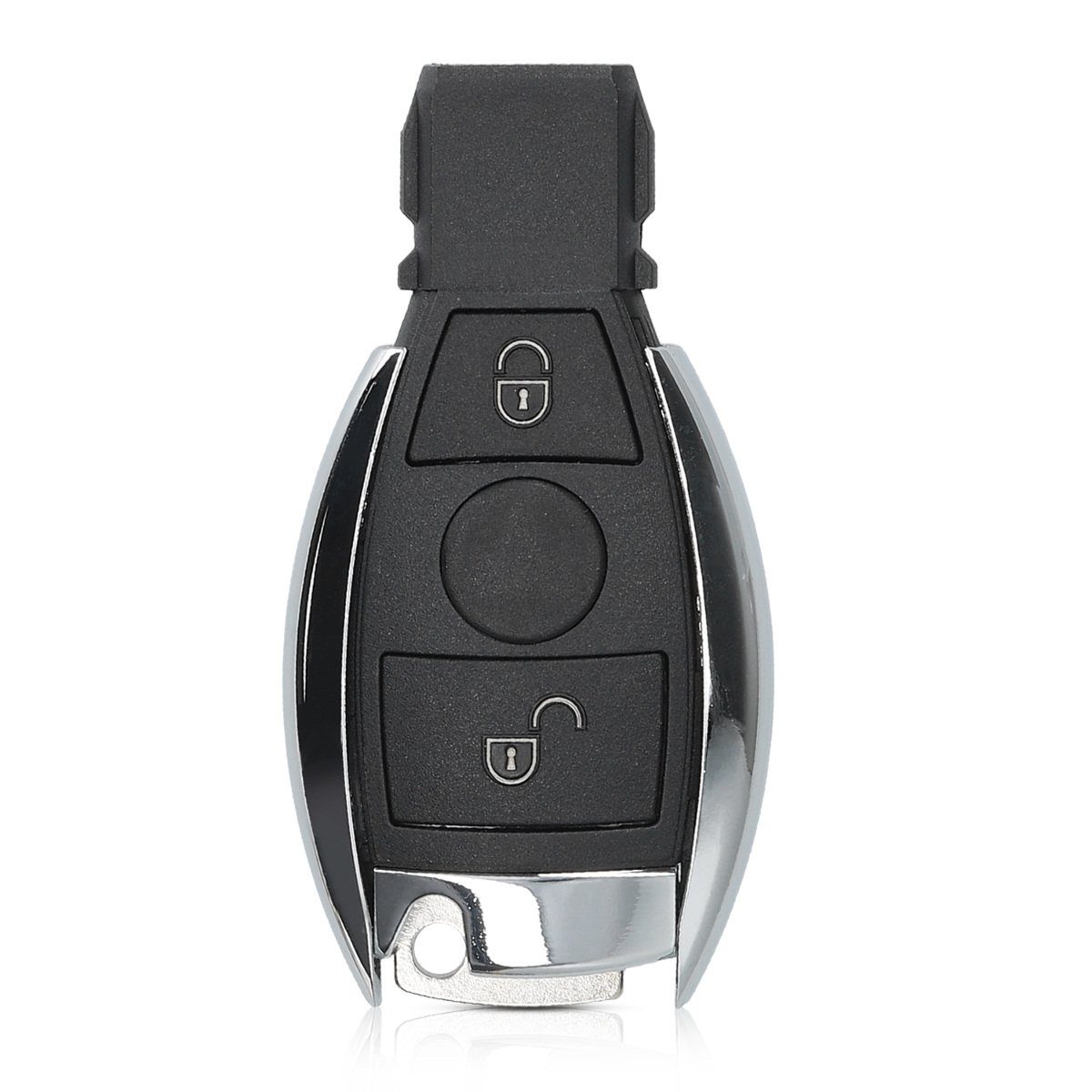 Schlüsselgehäuse Gehäuse Autoschlüssel, Mercedes Auto Benz Schlüsseltasche kwmobile - für Elektronik Transponder ohne Batterien
