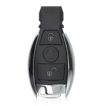 kwmobile Schlüsseltasche Gehäuse für Mercedes Benz Autoschlüssel (1-tlg), ohne Transponder Batterien Elektronik - Auto Schlüsselgehäuse