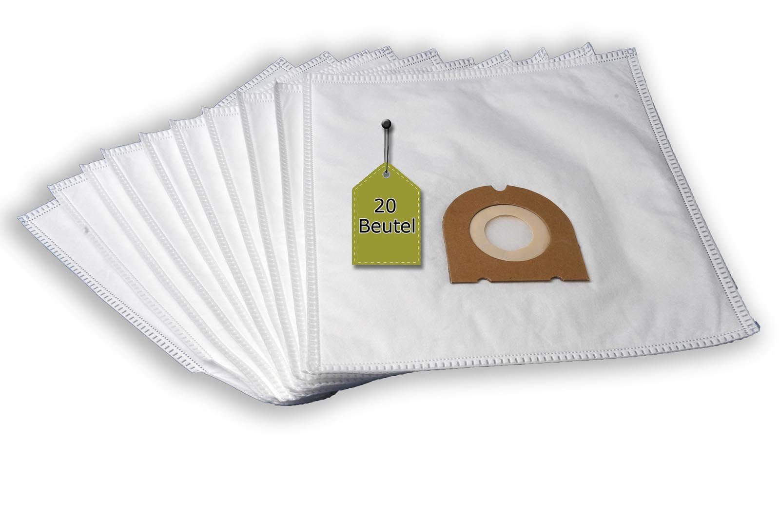 eVendix Staubsaugerbeutel 20 Staubsaugerbeutel kompatibel mit KELNER 1406, passend für KELNER, 20 St., KELNER 1406