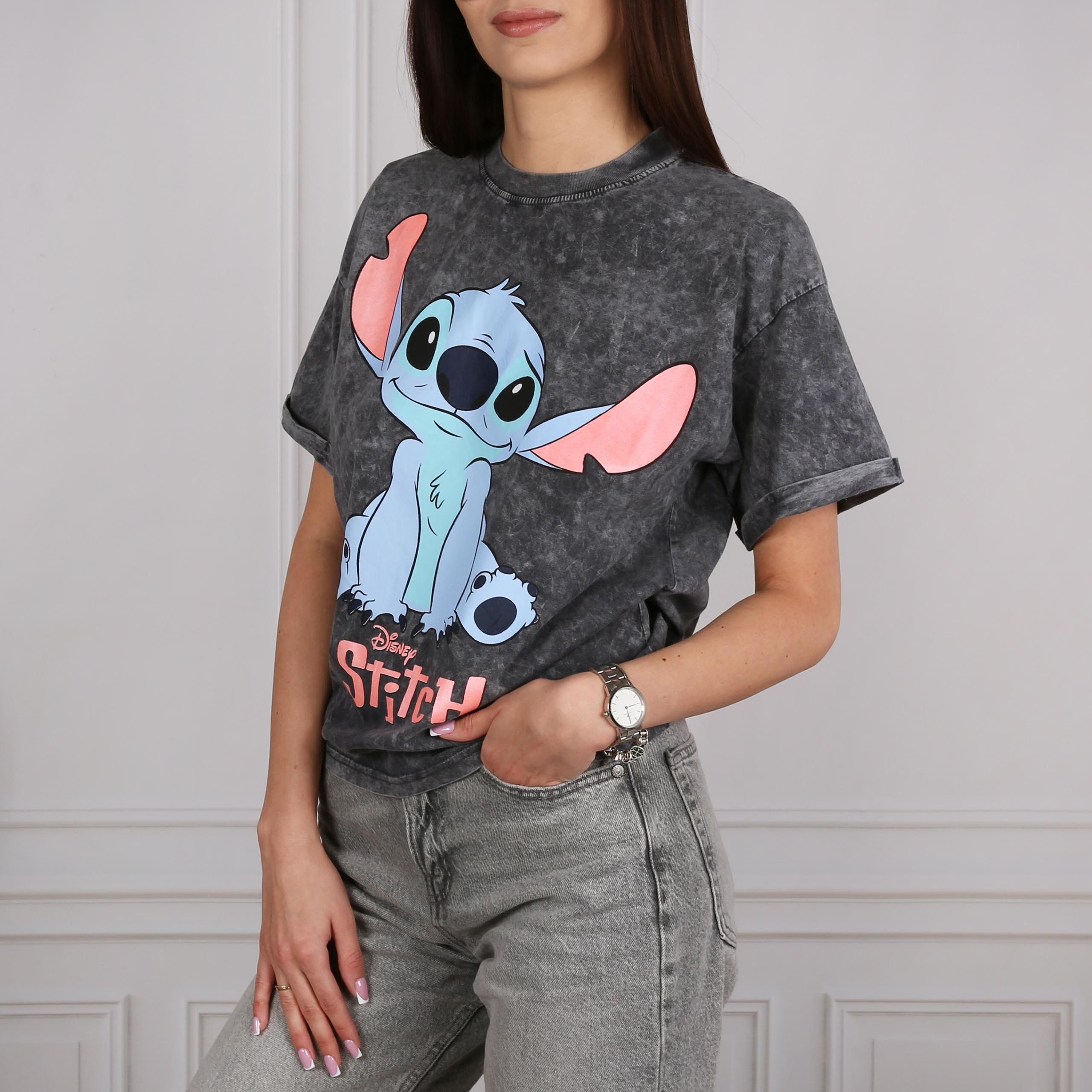 Disney T-Shirt DISNEY Stitch T-Shirt Mädchen, kurzarm, 100% Baumwolle – Bild 5 von 5