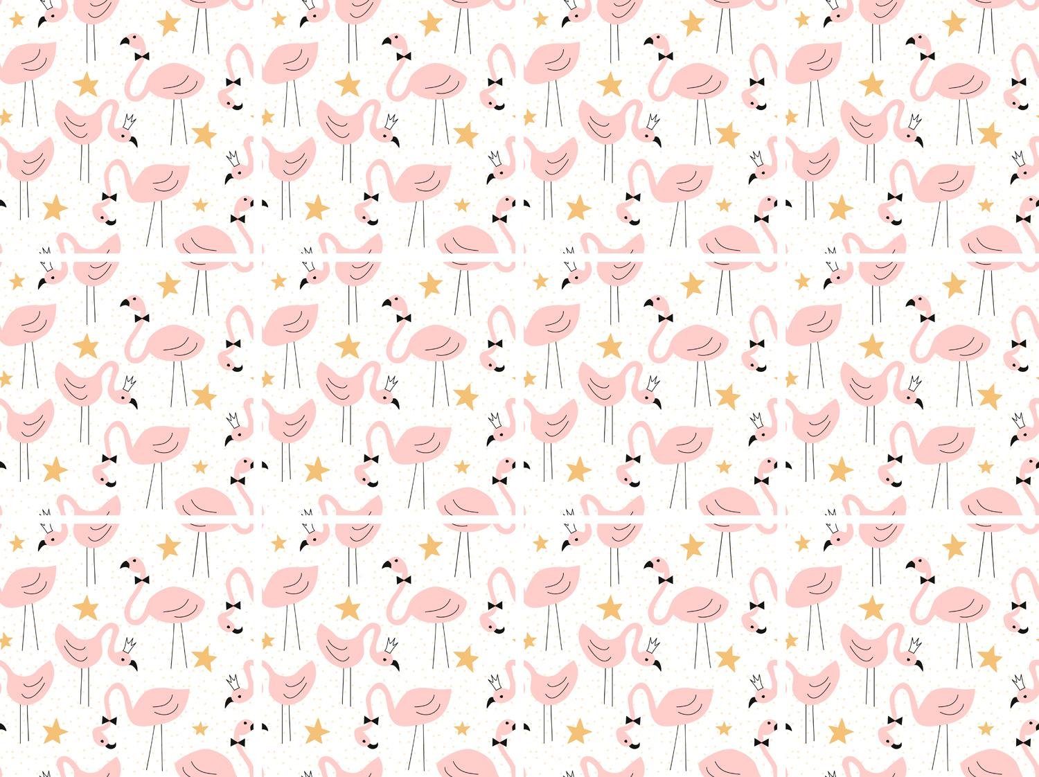 queence Fliesenaufkleber Flamingos