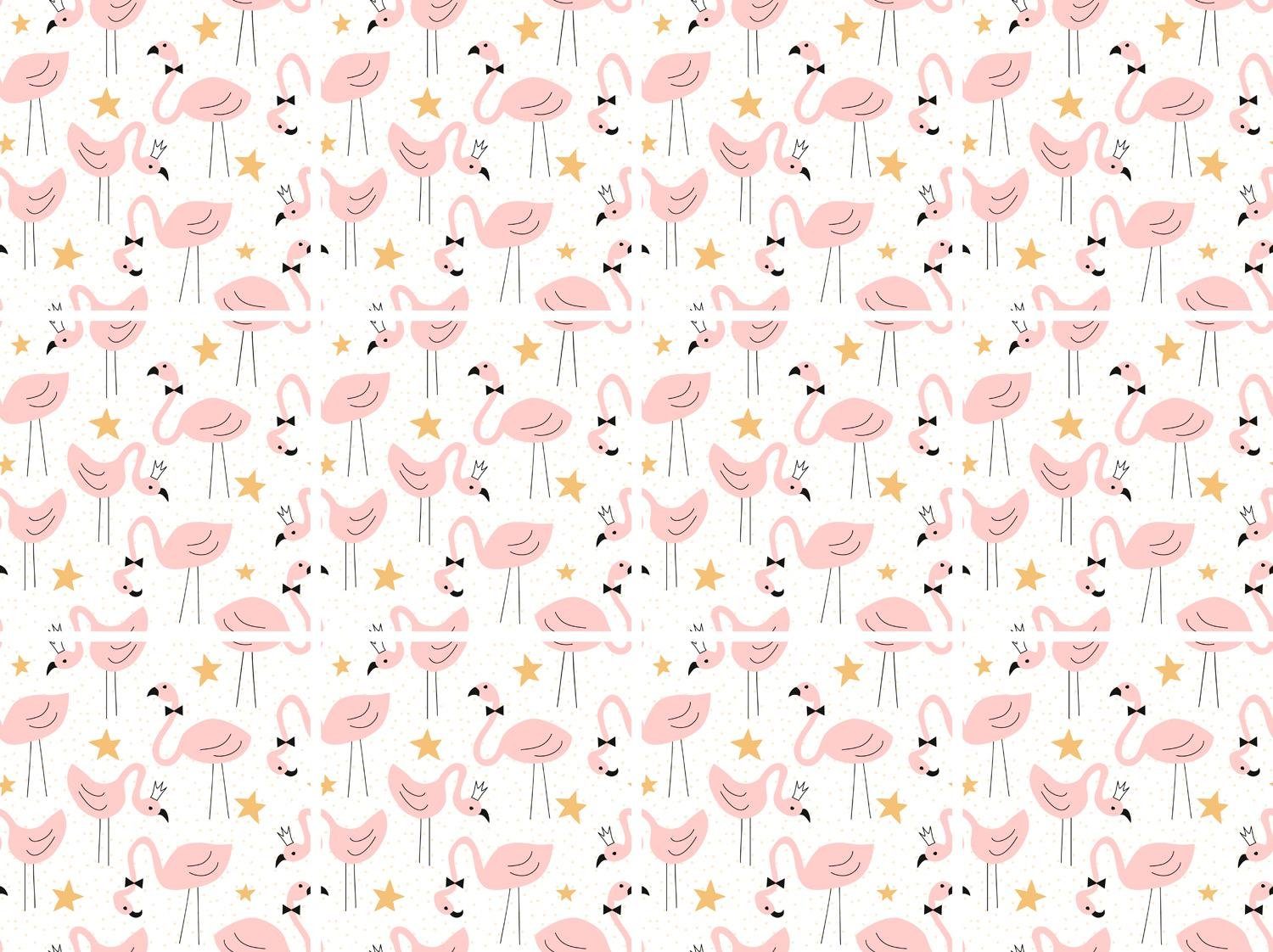 queence Fliesenaufkleber Flamingos (12 St), Stickerfliesen, selbstklebend, Sticker, 12er Set