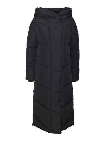 Noisy may Winterjacke Stepp Mantel Winter Jacke Lang Kapuze NMNEW 6107 in Schwarz