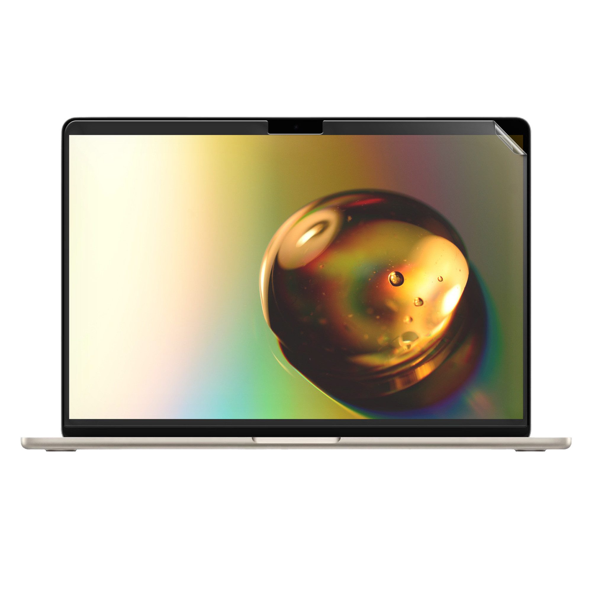 kwmobile Displayschutzfolie Folie matt für Apple Macbook Air 13.6 M3 2024 A3113 / M2 A2681, 1 Stück, Laptop Schutzfolie Displayschutz Anti-Fingerabdruck entspiegelt