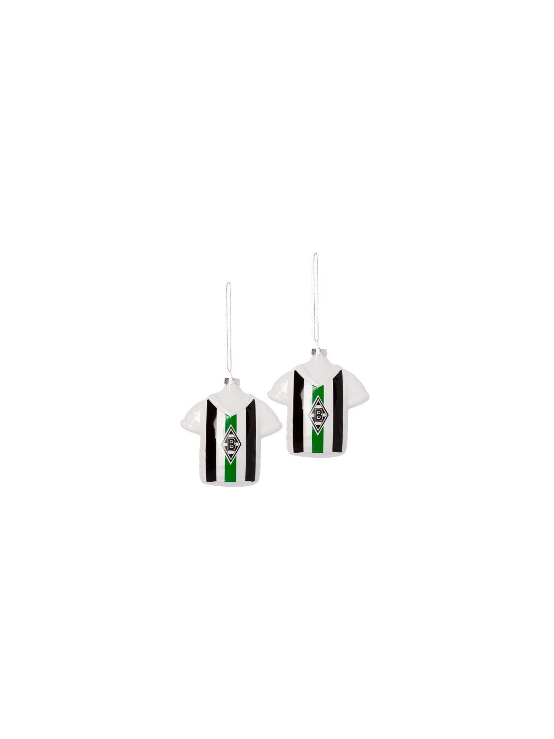 Borussia Mönchengladbach Christbaumschmuck Borussia M´Gladbach Christbaumkugeln Retro 2er