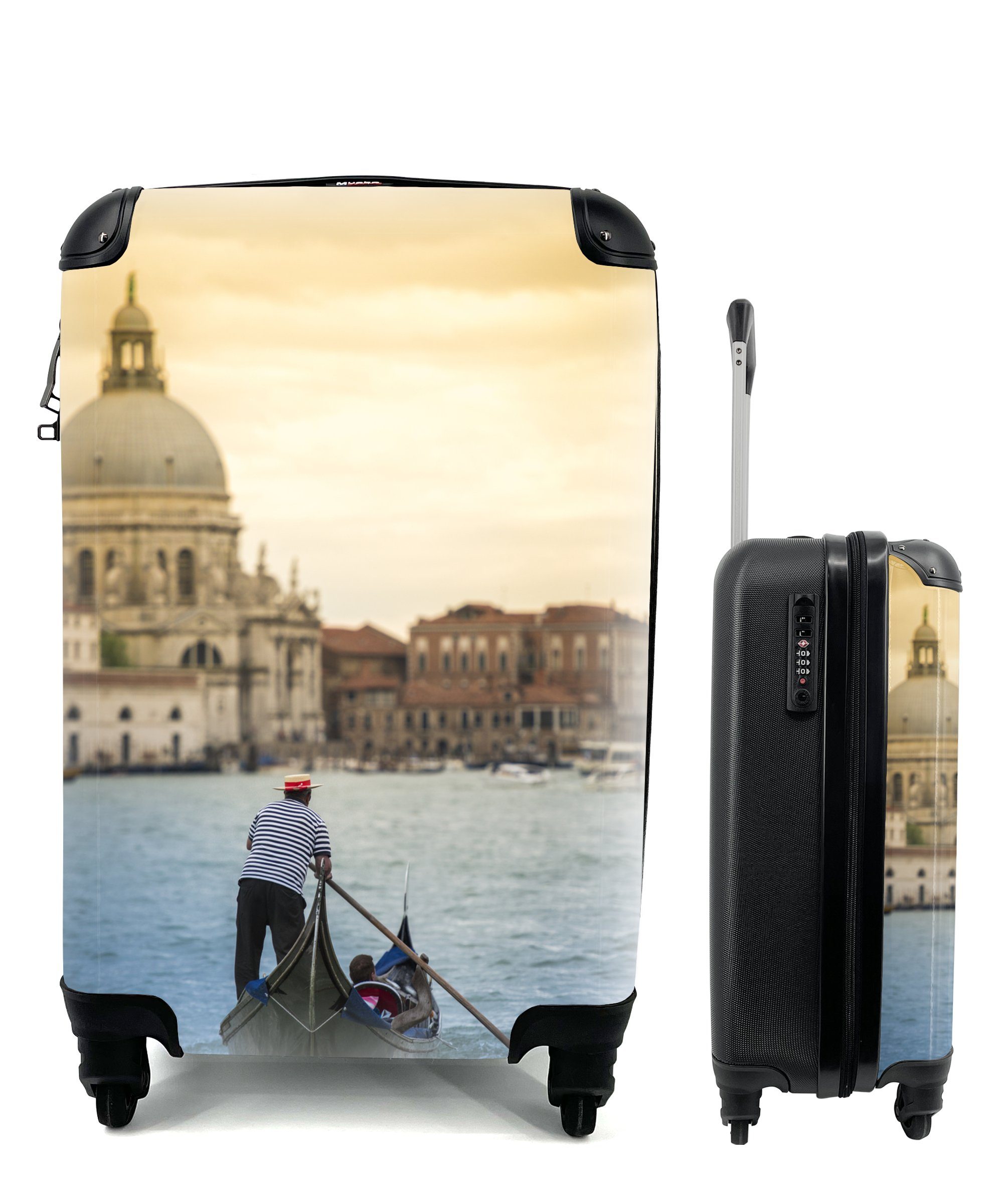 MuchoWow Handgepäckkoffer Venedig - Dom - Italien, 4 Rollen, Reisetasche mit rollen, Handgepäck für Ferien, Trolley, Reisekoffer