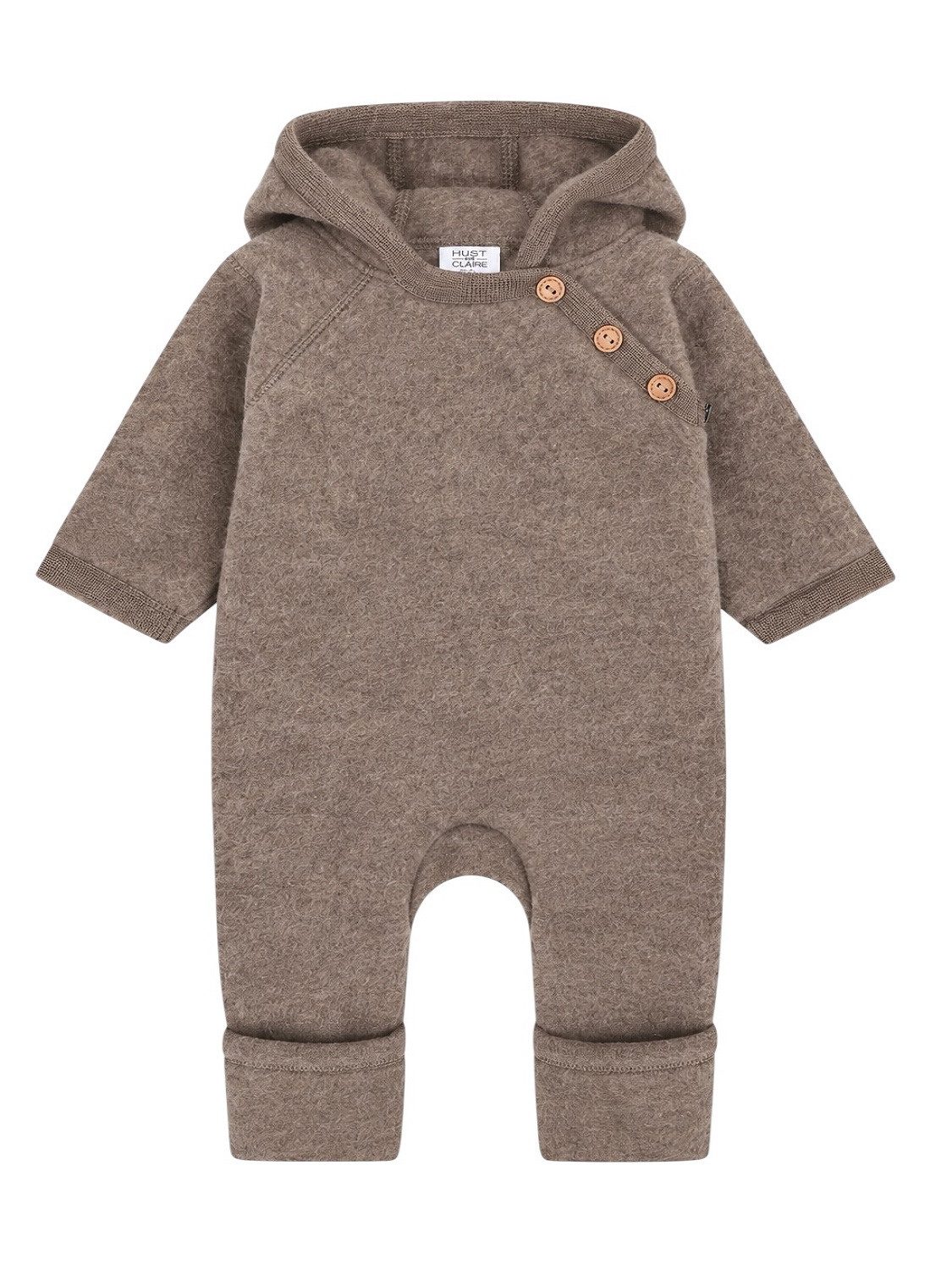 Hust & Claire Overall HCMevi Hood Wool (1-tlg) HCMevi Baby-Wolloverall mit Kapuze