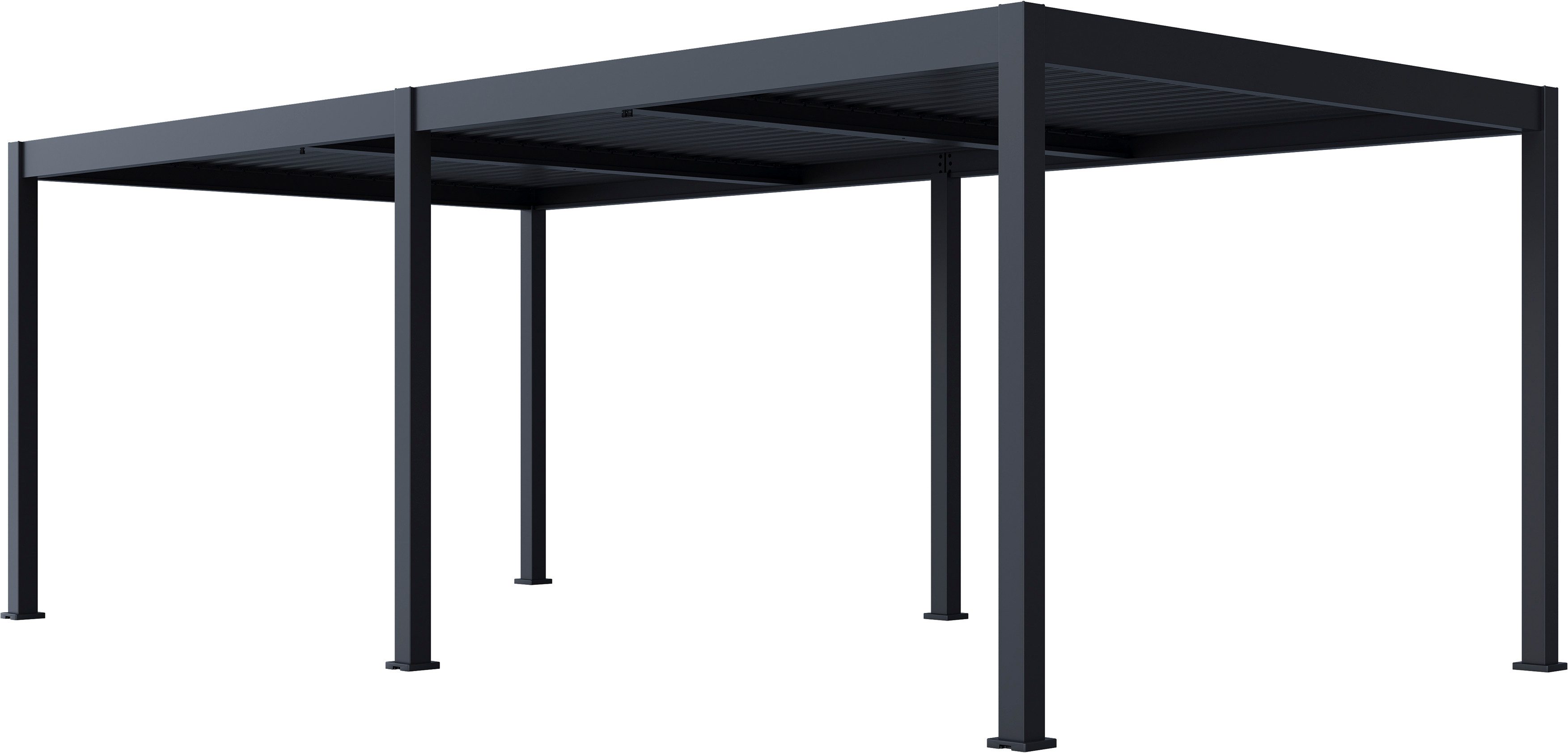 Paragon Pergola Grand Tuscan 1224 inkl. Lamellendach Anthrazit, BxTxH: 721x369x256 cm