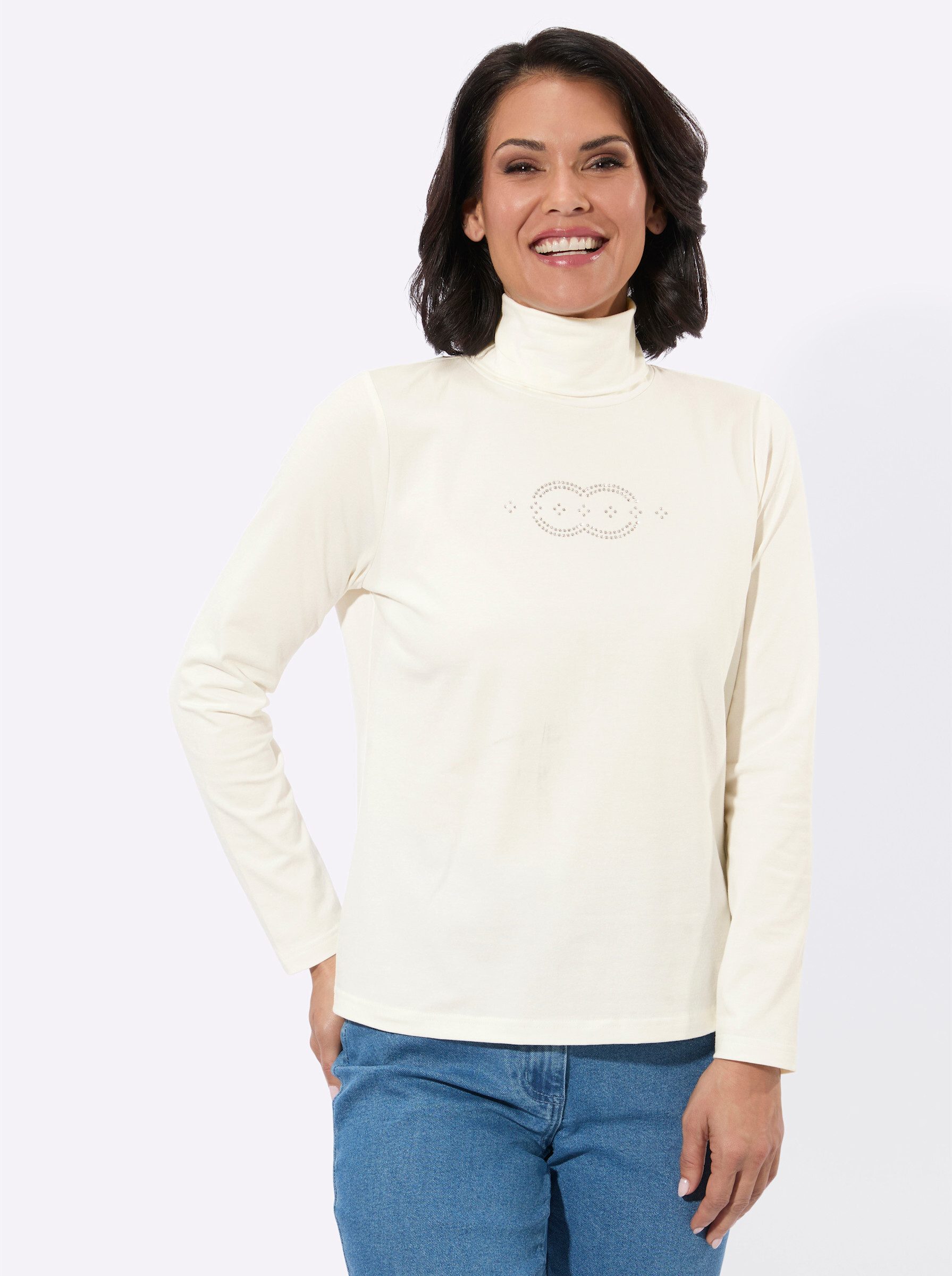 Witt T-Shirt Rollkragen-Shirt Langarm