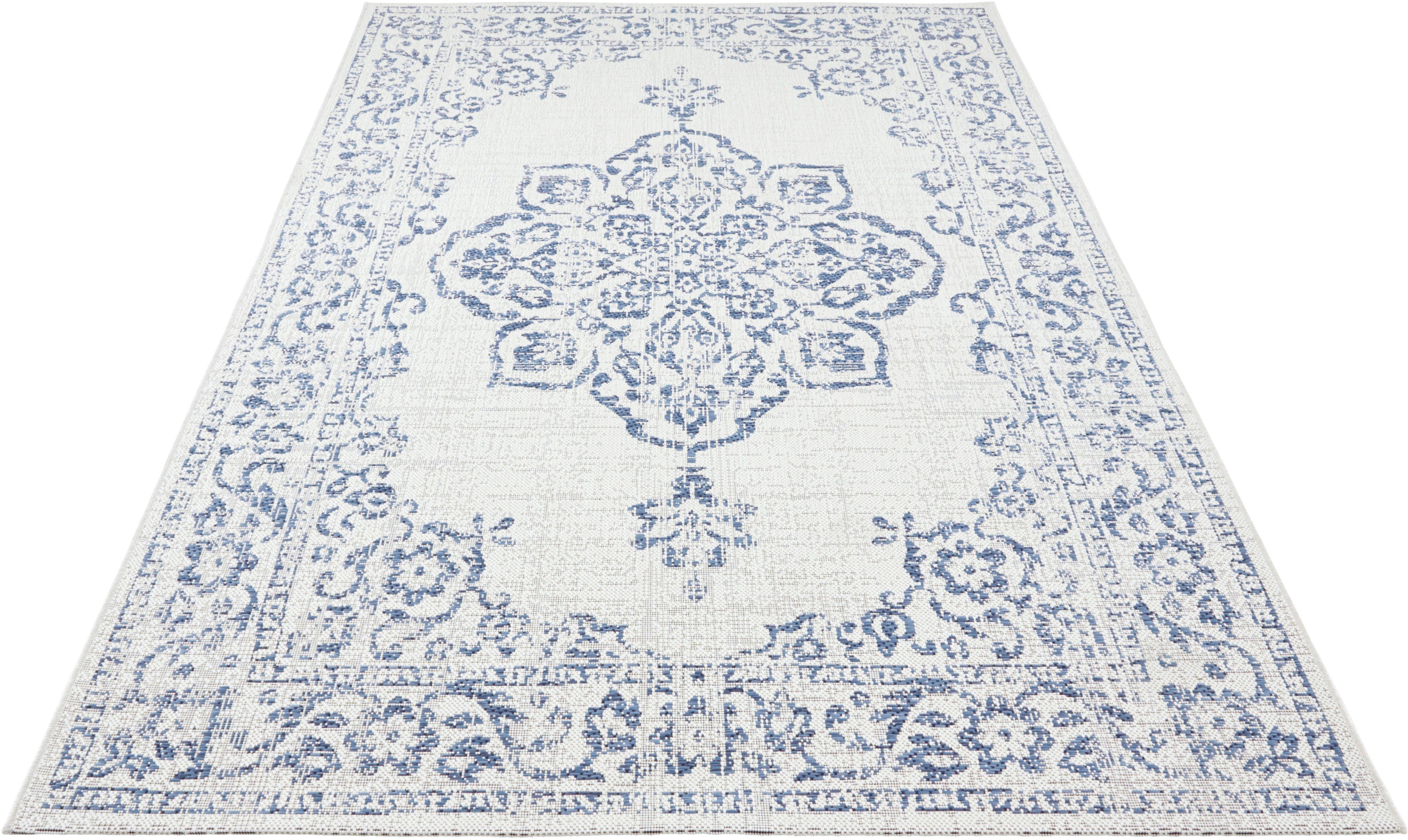 Teppich Tilos, NORTHRUGS, rechteckig, Höhe: 8 mm, In- & Outdoor, Kurzflor,  Orientalisch, Vintage, Wohnzimmer, Garten