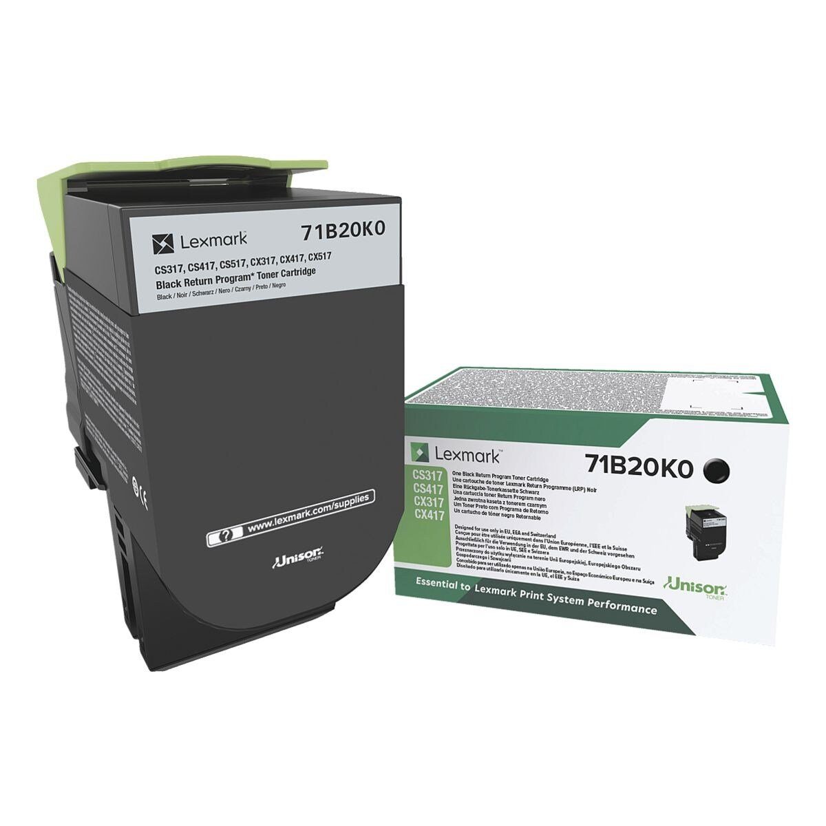 Lexmark Tonerpatrone 71B20K0 schwarz