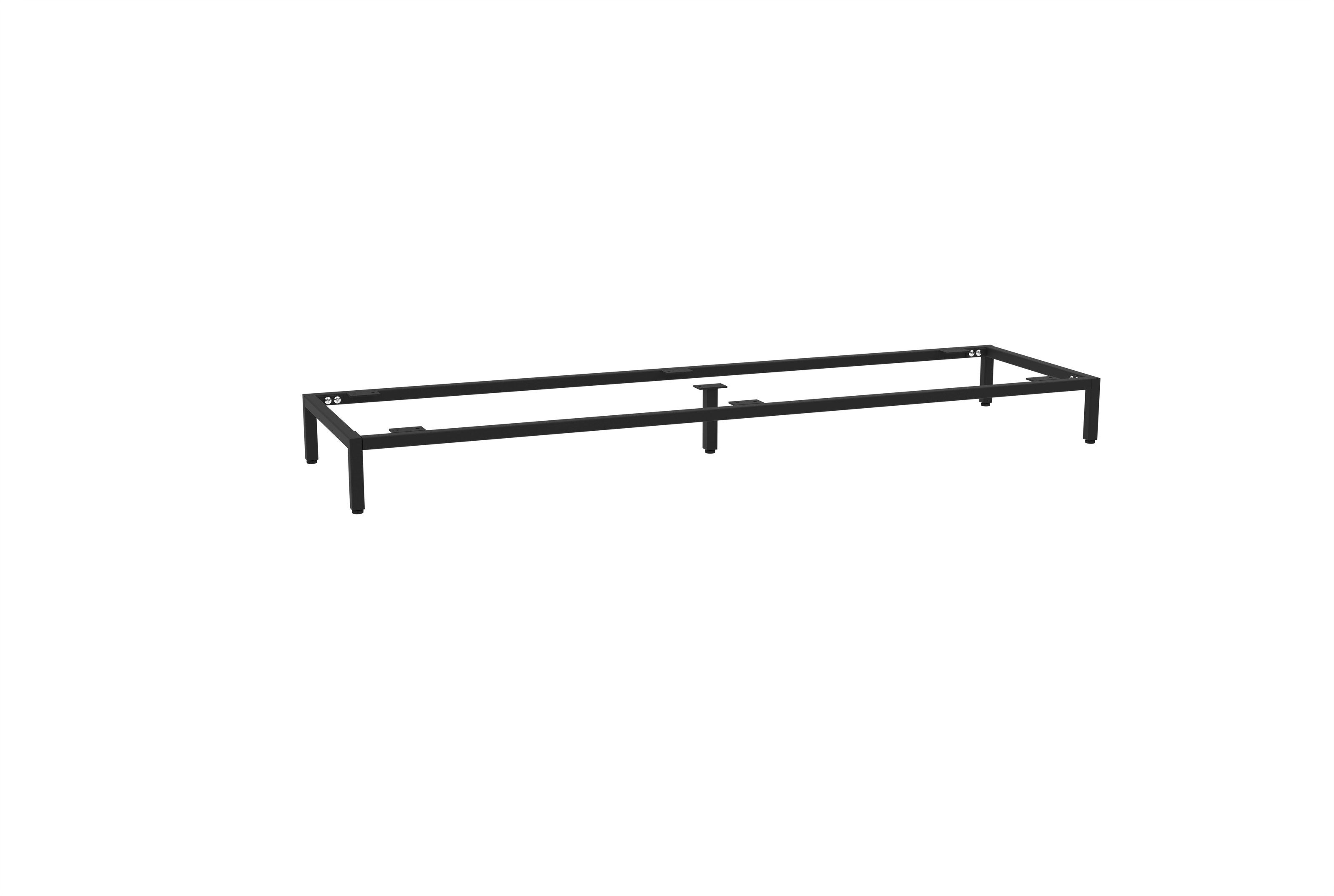 PREISBRECHER Untergestell Santorin, in schwarz, metall - 135x13x38cm (BxHxT)