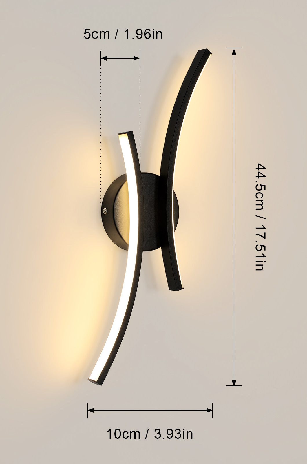 Goeco LED Wandleuchte Aluminium Wandleuchte, kreatives günstig online kaufen