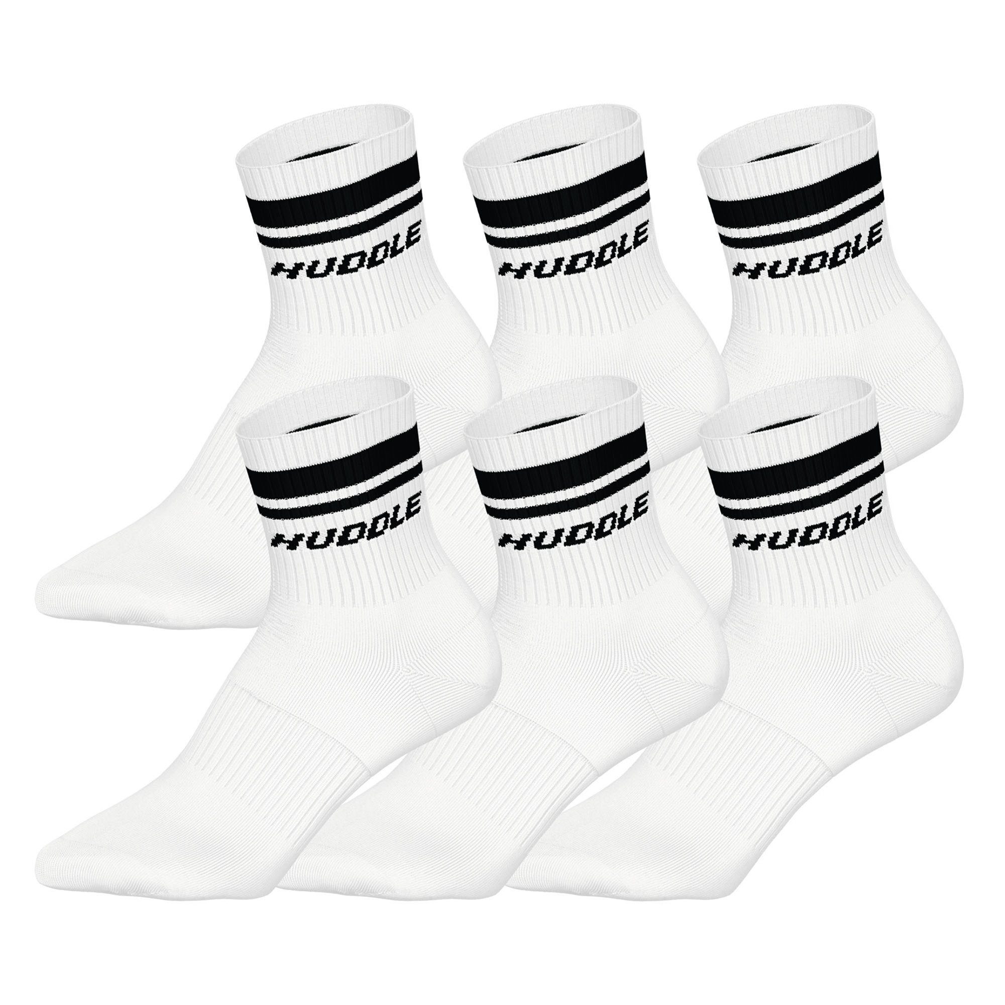 HUDDLE Kurzsocken Unisex Socken 6er Pack Polyester (Packung, 6er Pack)