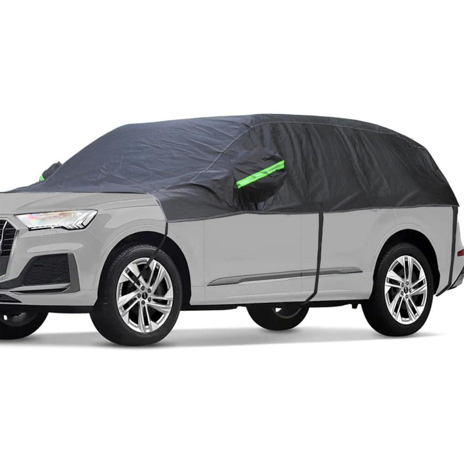 LuxusKollektion Autoplane Halbgarage Autoabdeckplane Wasserdicht C3-Für SUV&Wagon (bis zu 520cm)