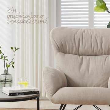 HomeGuru Schaukelsessel Moderner Sessel,Schaukestuhl,Stillstuhl,Lesesessel,Relaxsessel,Holz (1-St., Packung)