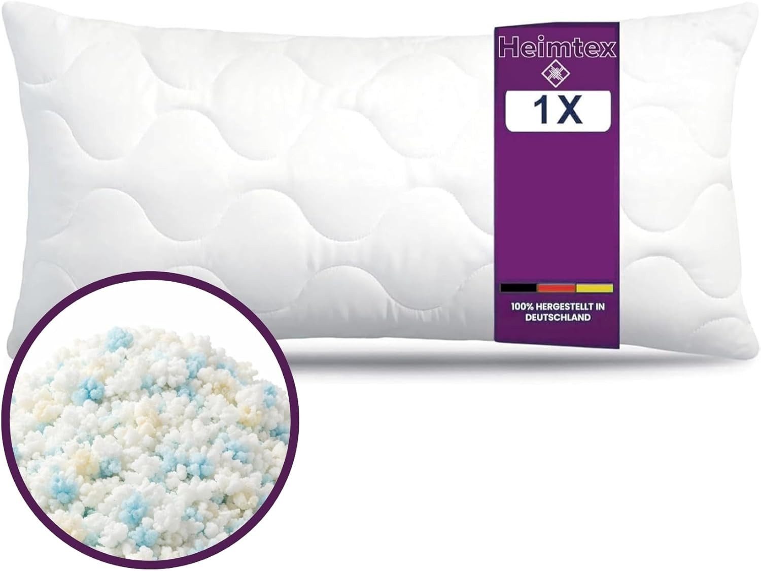Heimtex Dekokissen Kissen mit zerkleinerter Schaumfüllung – Made in Germany
