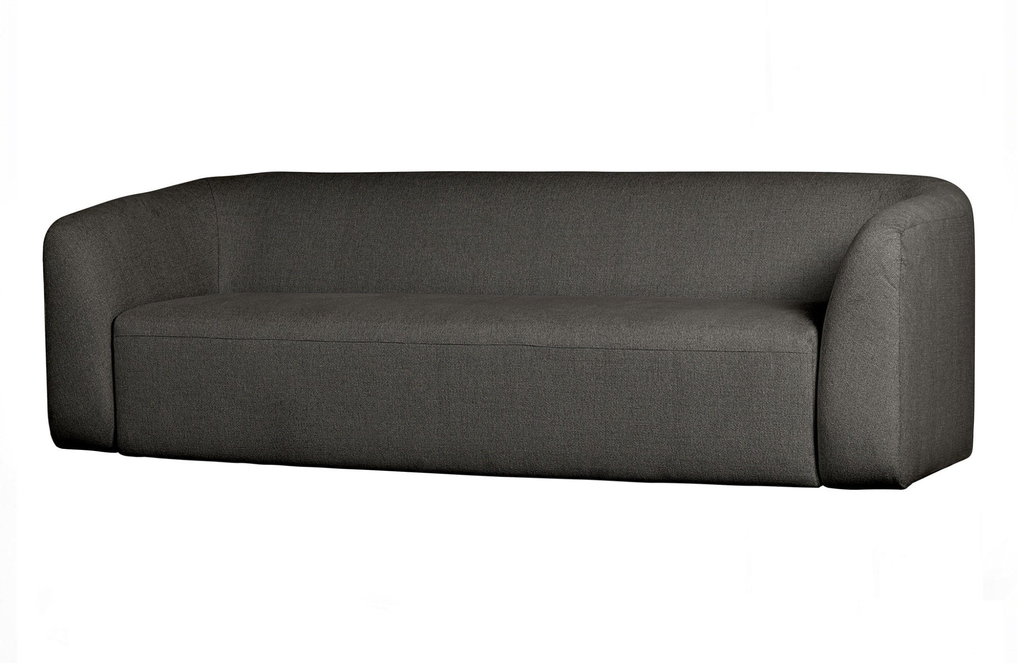 BePureHome Sofa Sofa Sloping 3-Sitzer - Chenille - Anthracite Melange, freistellbar