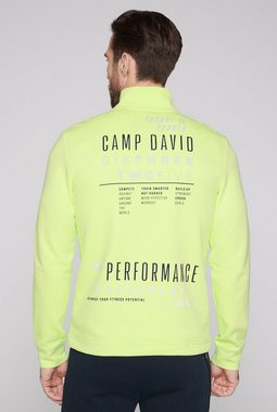 CAMP DAVID Sweatjacke mit verstellbarem Gummizug im Saum