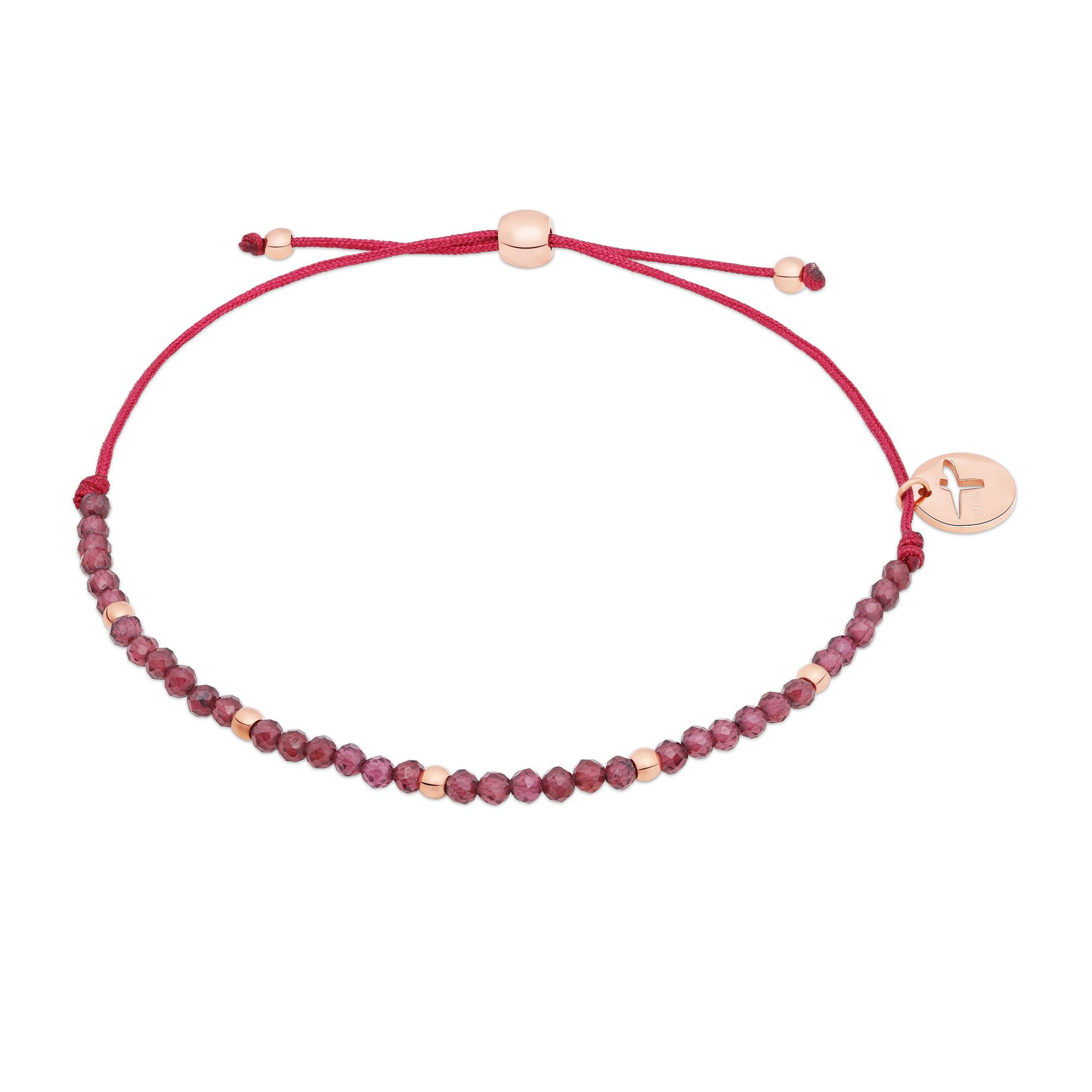 Tamaris Armband Schmuck Geschenk Edelstahl Armkette, mit Sodalith oder Granat
