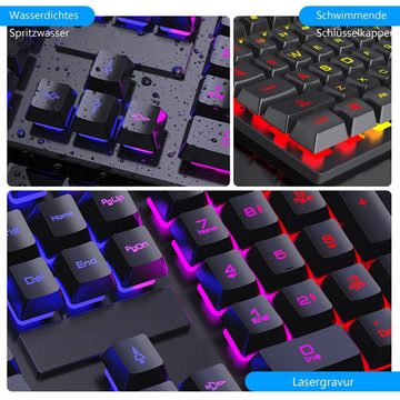 Diida Mechanische kabelgebundene Gaming-Tastatur mit Hintergrundbeleuchtung Gaming-Tastatur