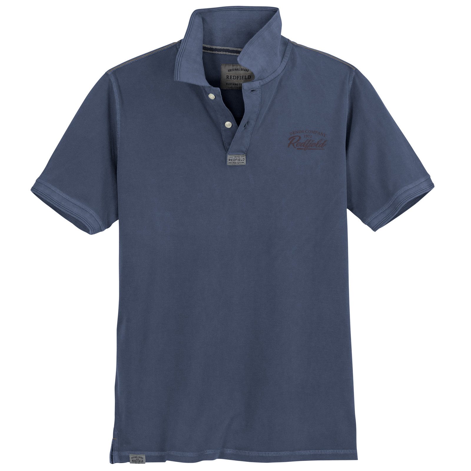 Poloshirt Redfield Übergrößen Poloshirt Vintage denimblau
