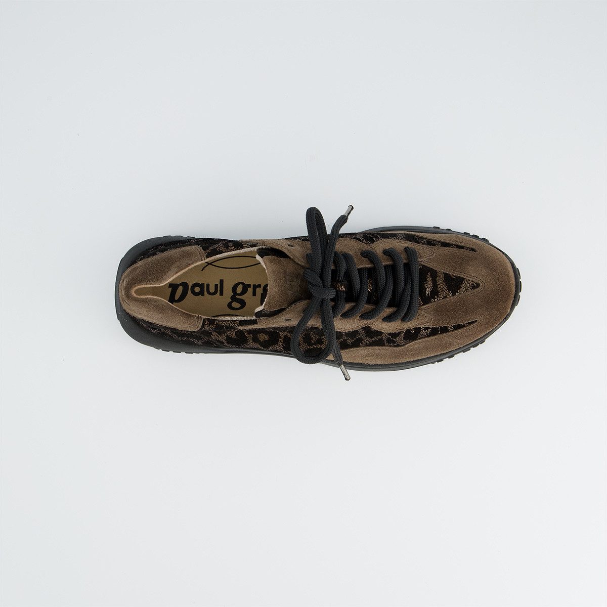 Paul Green Paul Green 5420-058, Sneaker, Braun kombiniert (Leo-Look), Damen Sneaker