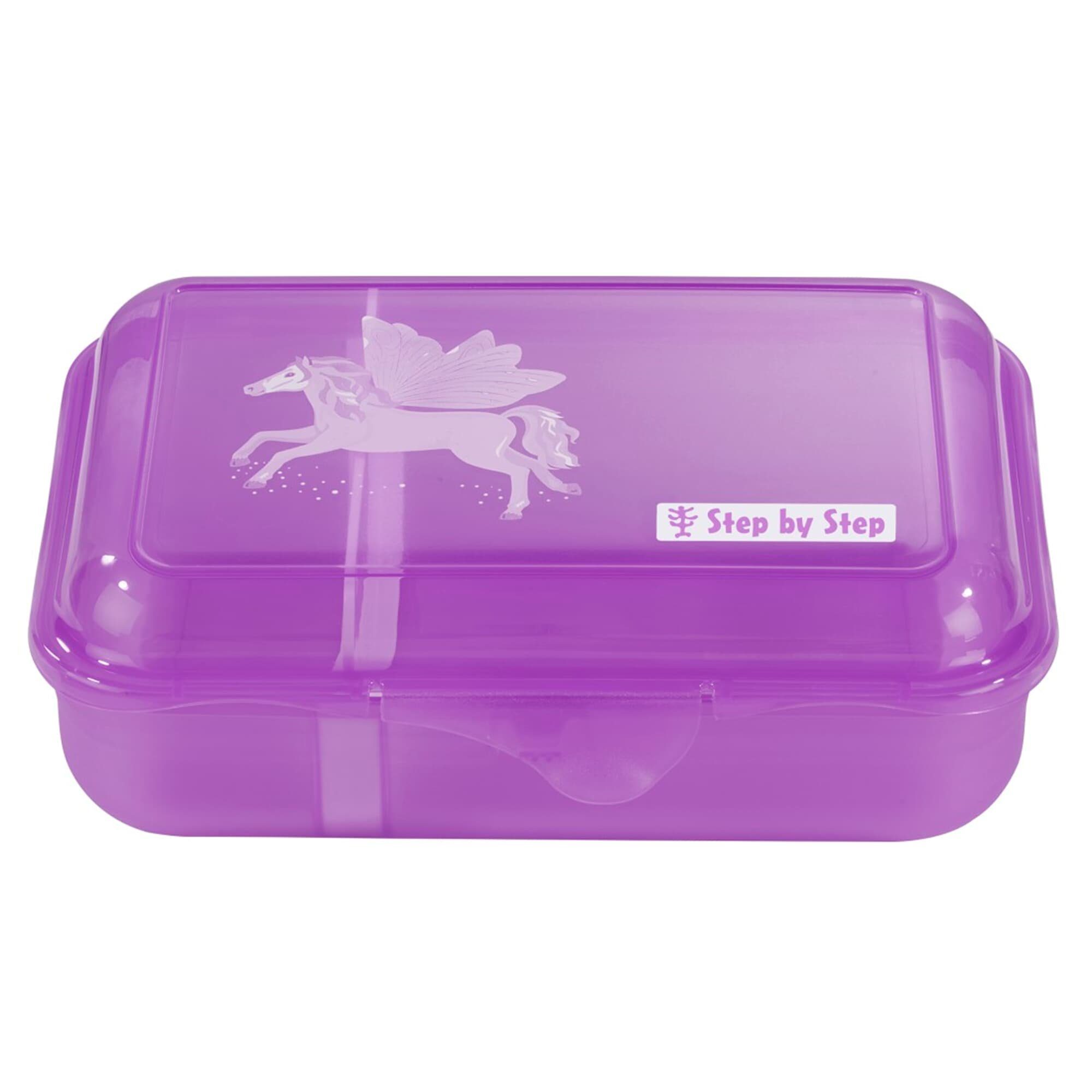 Step Lunchbox spülmaschinengeeignet, Step (1-tlg) by Pegasus Klickverschluss, BPA-frei, Kunststoff, Emily mit Lila