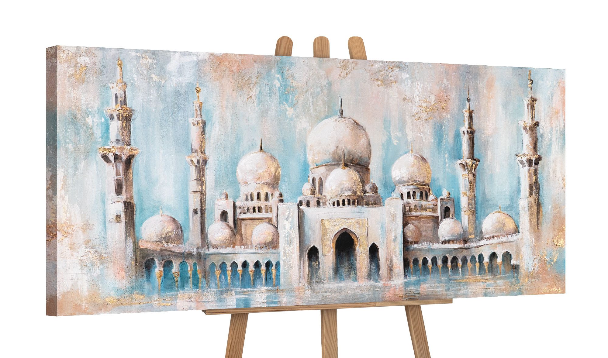 YS-Art Gemälde Wandbild, Schöne Stadt, Wolkenkratzer, günstig online kaufen