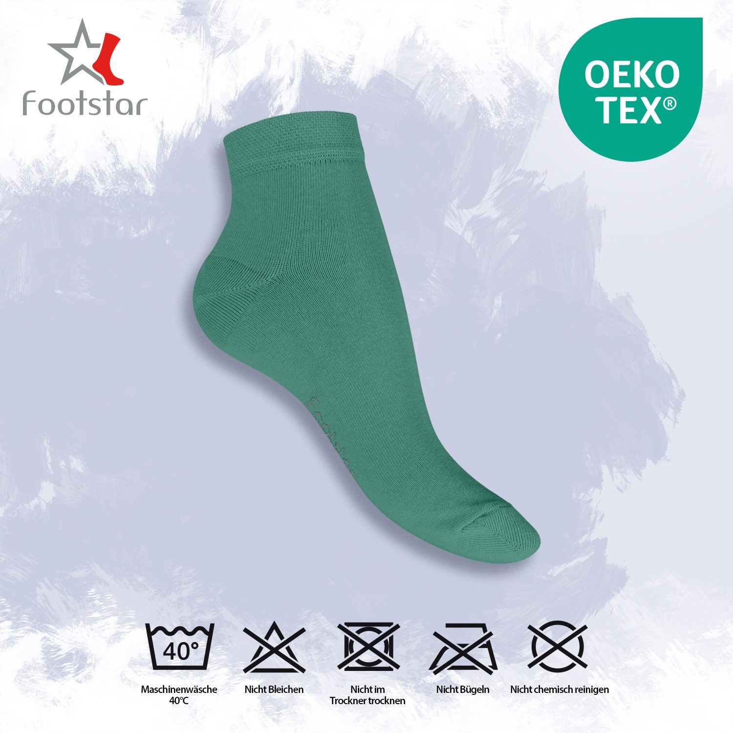 Footstar Kurzsocken EVERYDAY! 10 Paar Quarter Socken Kurzsocken Kurze Baumwoll Socken – Bild 3 von 4