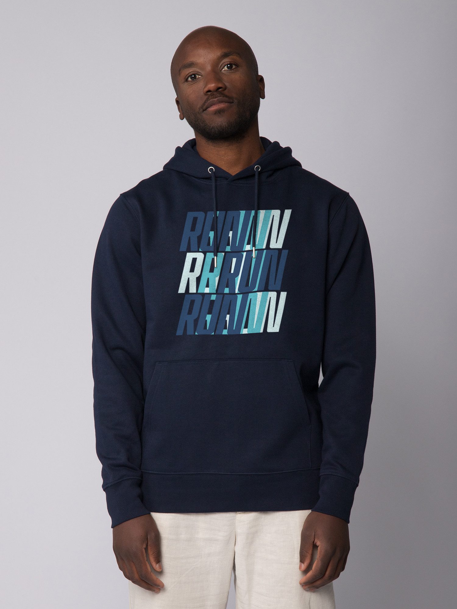 Hoodie Run, Run, Run blue