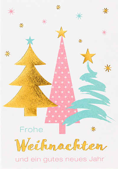 Perleberg Grußkarten A 722-7705 - Serie Pastell Collection - Glückwunschkarte Weihnachten