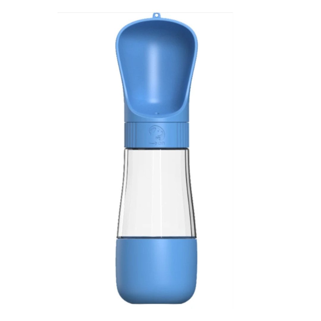 Hunde-Futterautomat Hundetrinkflasche 500ML, Futterbox und Wasserflasche für Unterwegs