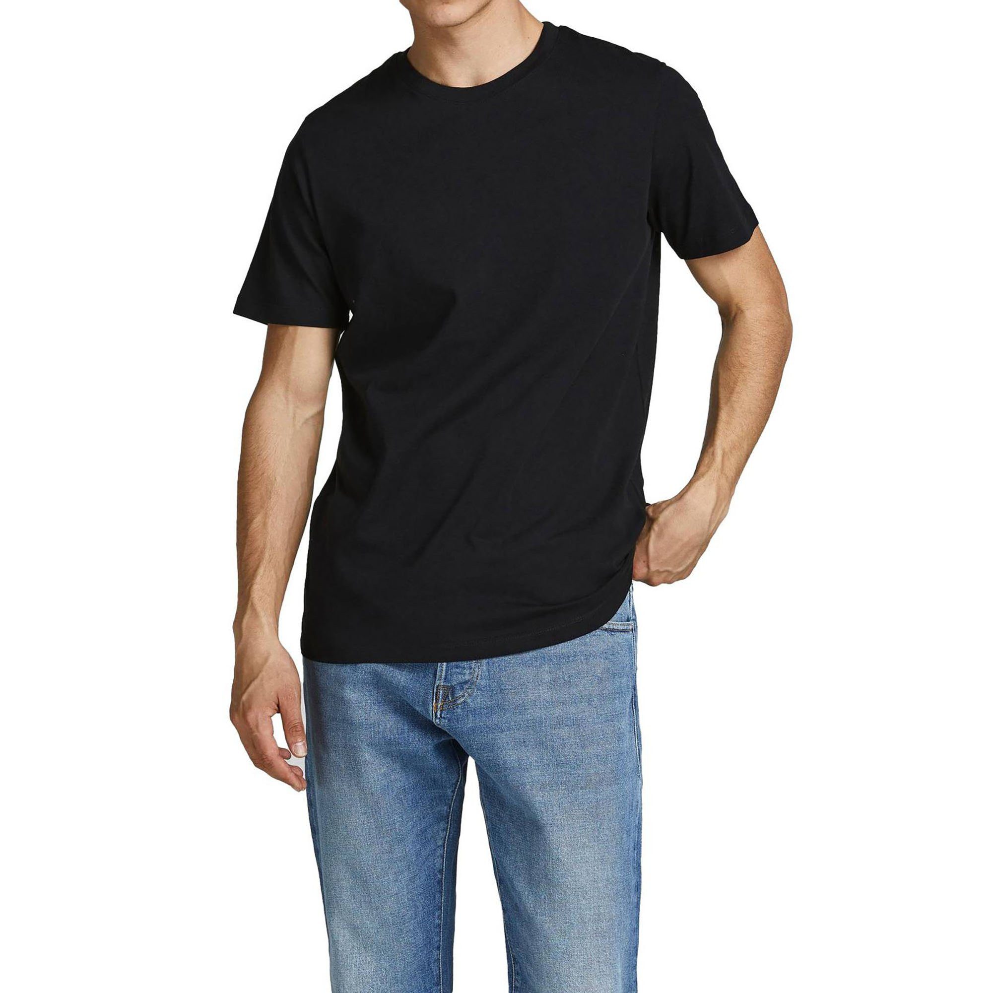 Jack & Jones T-Shirt Herren T-Shirt 10er Pack Baumwolle (Packung, 10er Pack)