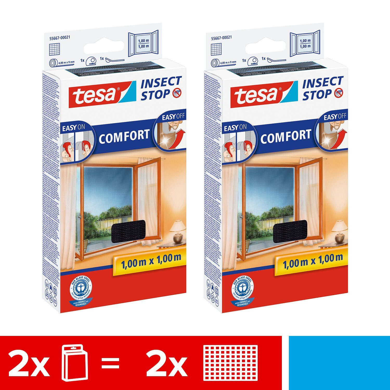 tesa Insektenschutz-Fensterrahmen Insect Stop Comfort Fliegengitter günstig online kaufen