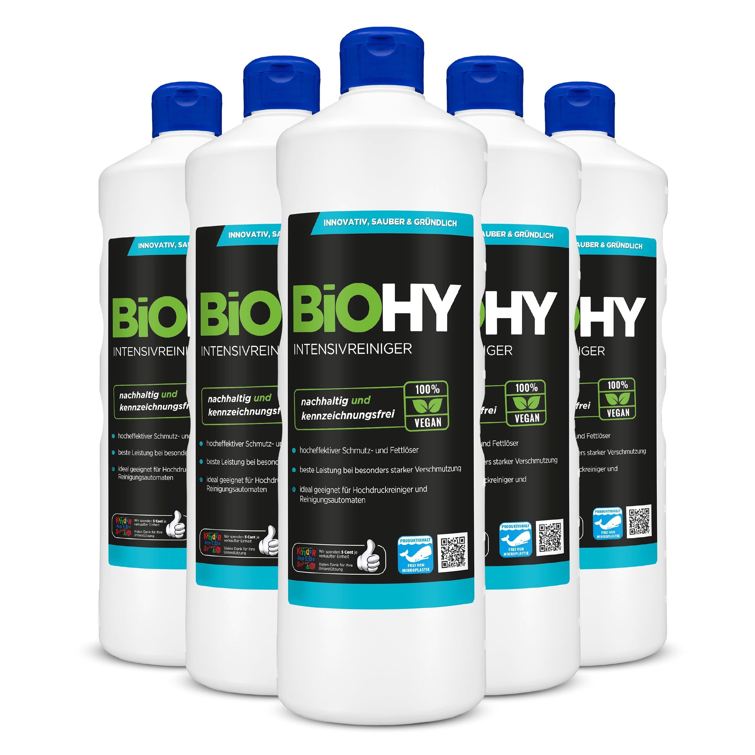 BiOHY Intensivreiniger 6er Pack (6 x 1 Liter Flasche) Allzweckreiniger (6-St)
