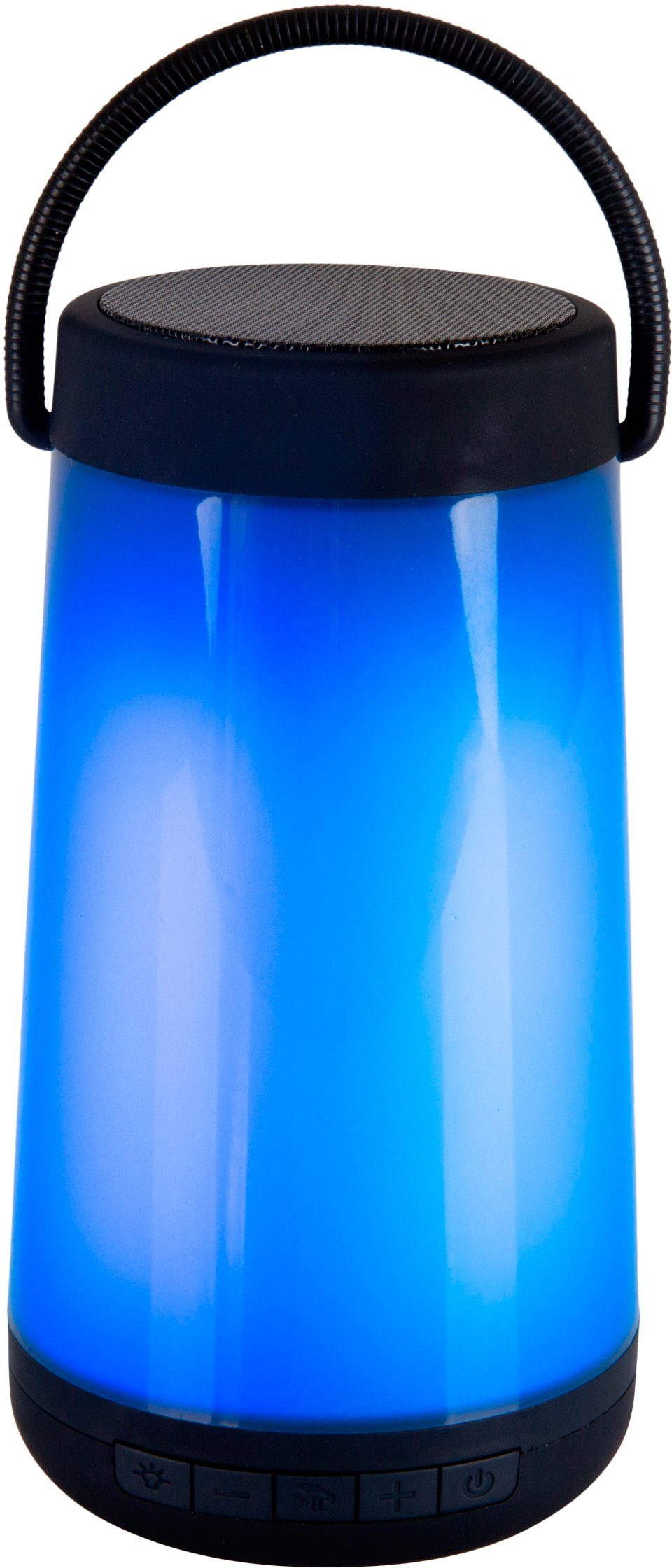 näve LED Außen-Tischleuchte Festa, Bluetooth-Lautsprecher, LED fest integriert, Farbwechsler, incl. USB-Kabel: 22cm /5V DC 1A,Bluetooth-Lautsprecher,24x RGB-LED /5W