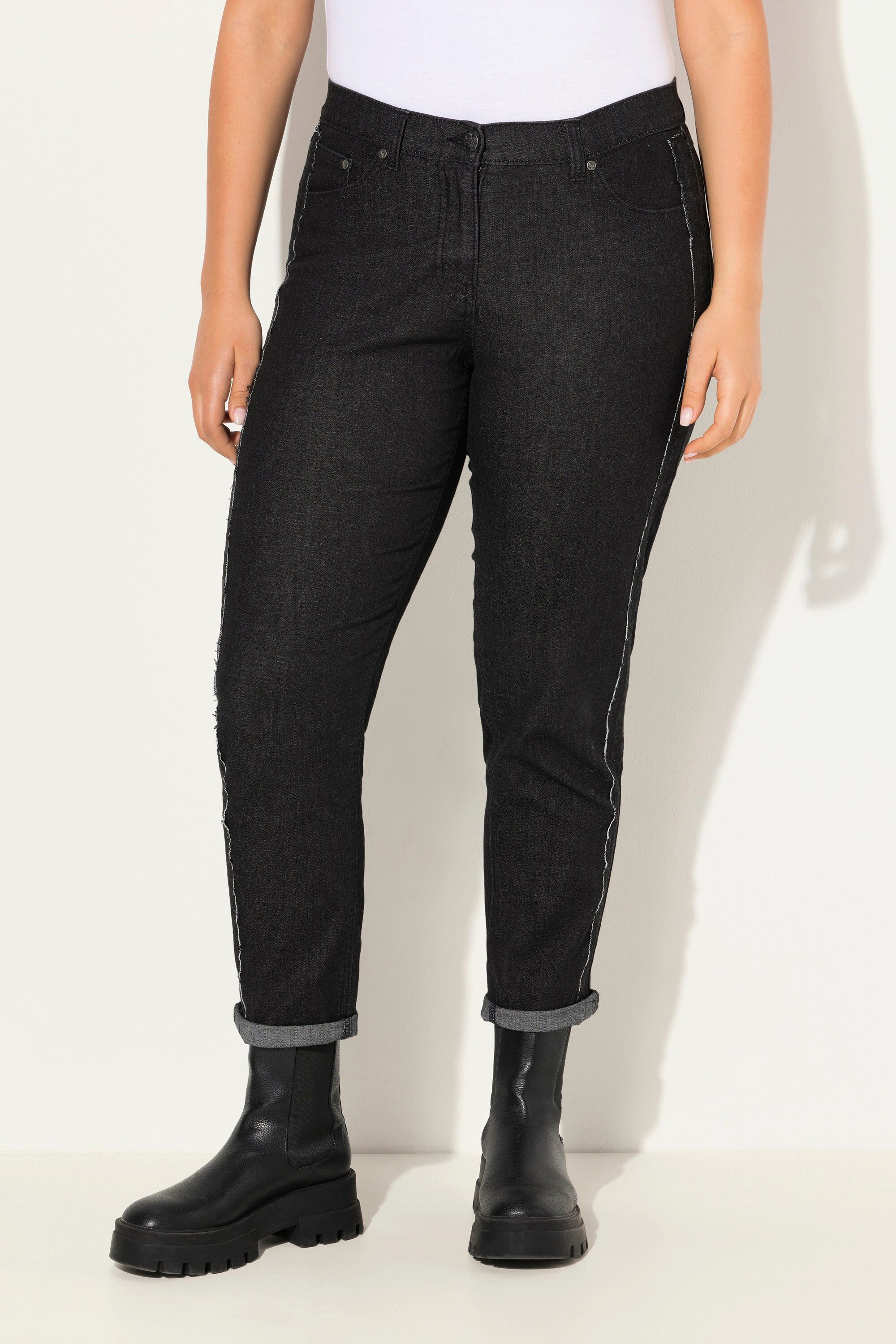 Ulla Popken Regular-fit-Jeans Boyfriend-Jeans weites Bein günstig online kaufen