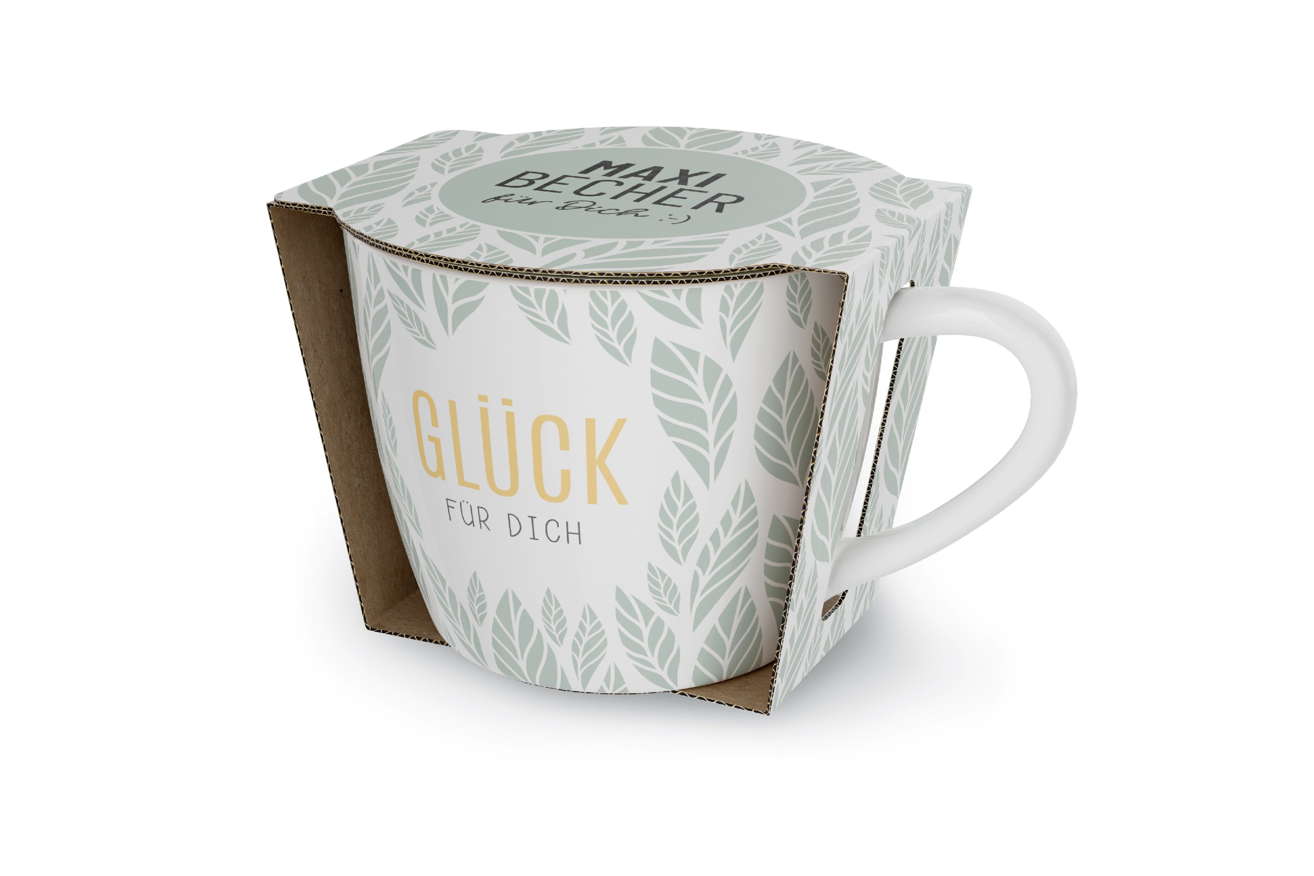 La Vida Tasse Kaffeetasse Kaffee Tee Tasse Maxi Becher für dich 400ml la vida, Material: Porzellan