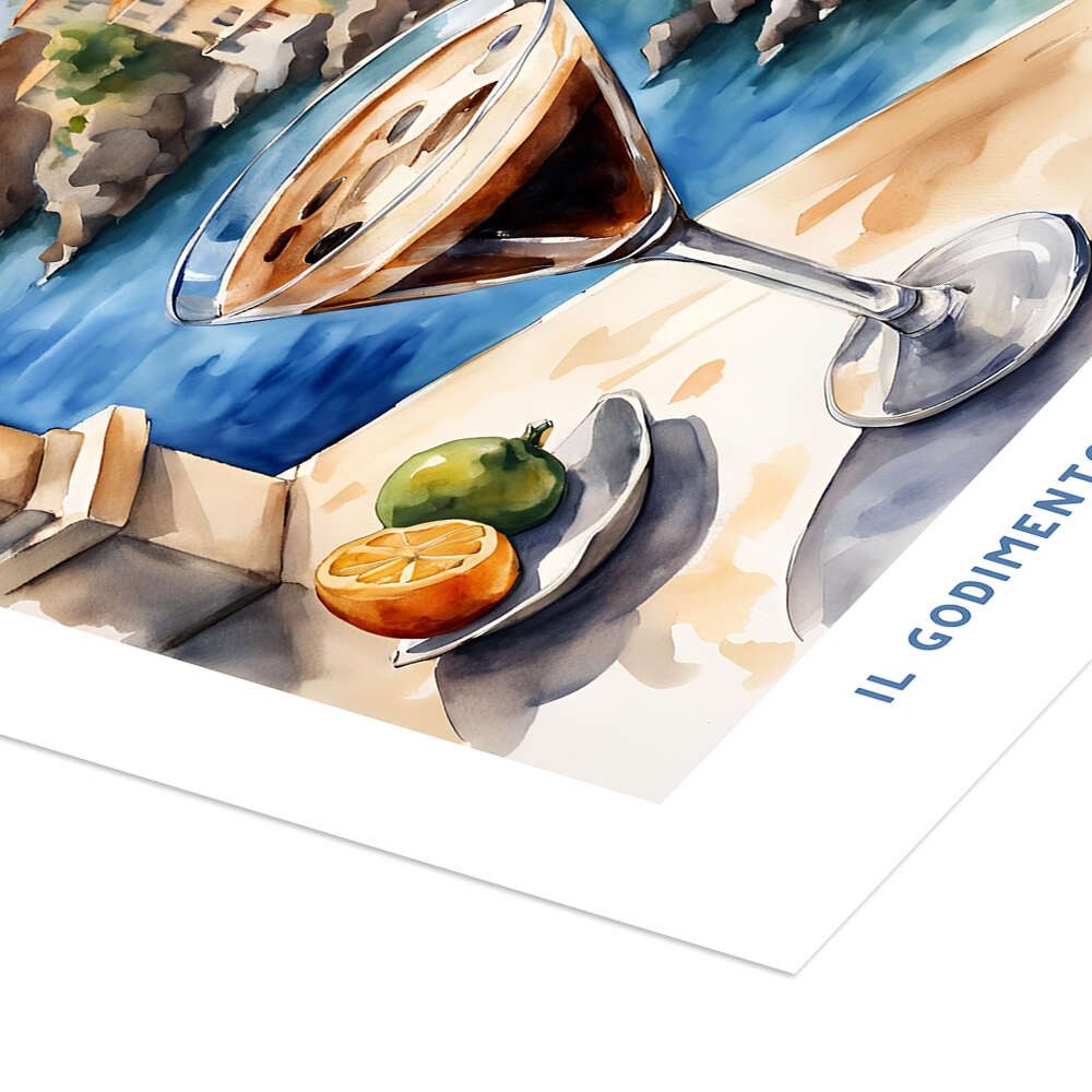 Posterlounge Wandbild Espresso Martini - Estate Italiana, Ohkimiko, erhältlich als Poster, Leinwandbild, Wandsticker oder Acrylglasbild