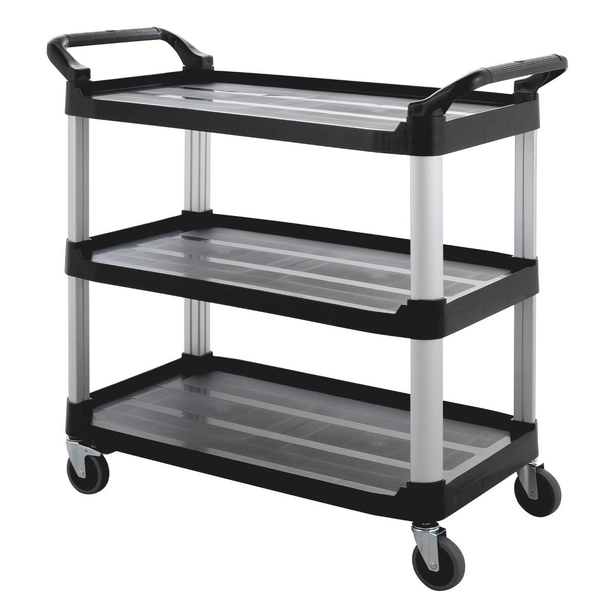 GastroHero Tischwagen Servierwagen 3 Etagen 120 kg Rollen Catering Gastro