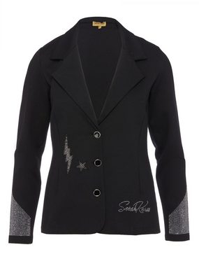 Sarah Kern Jerseyblazer Jackenblazer figurbetont mit Strassdetails