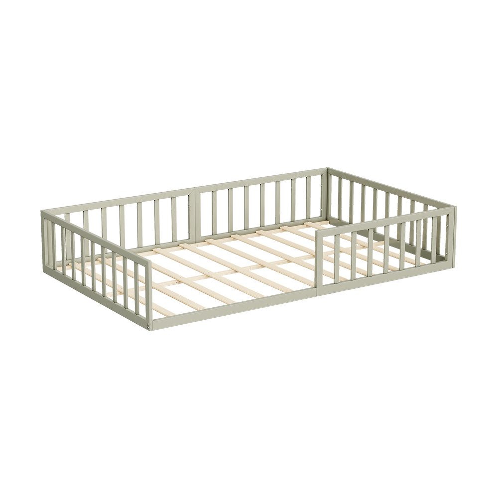 VitaliSpa® Kinderbett Minno, Greige, 205 x 125 cm ohne Matratze (1-tlg)