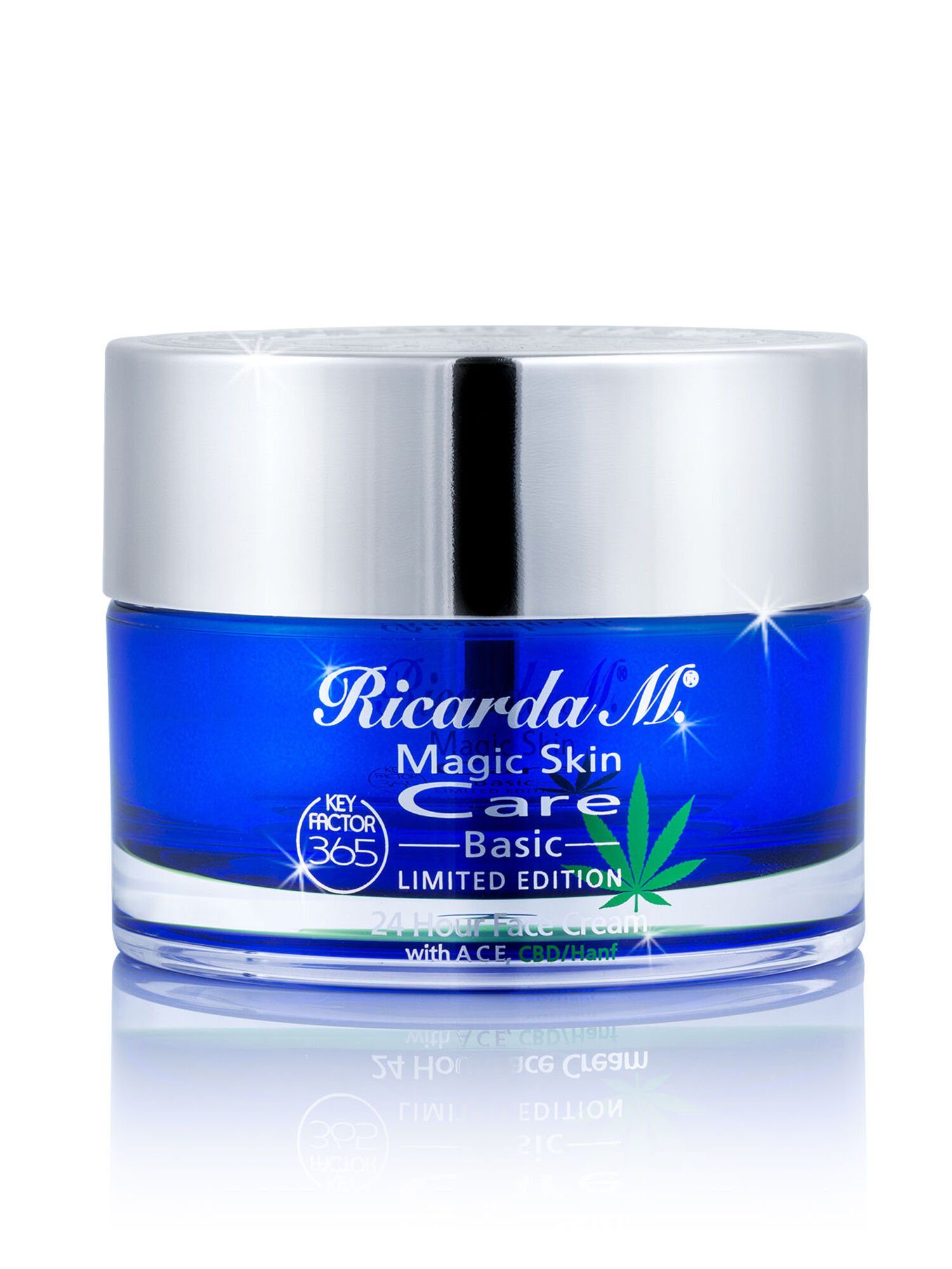 Ricarda M. Gesichtspflege "MSC Hour mit Hautbarriere Cream" Anti-Aging-Wirkstoff KeyFactor365, 24 gestärkte Face Basic 120ml, CBD/Hanf