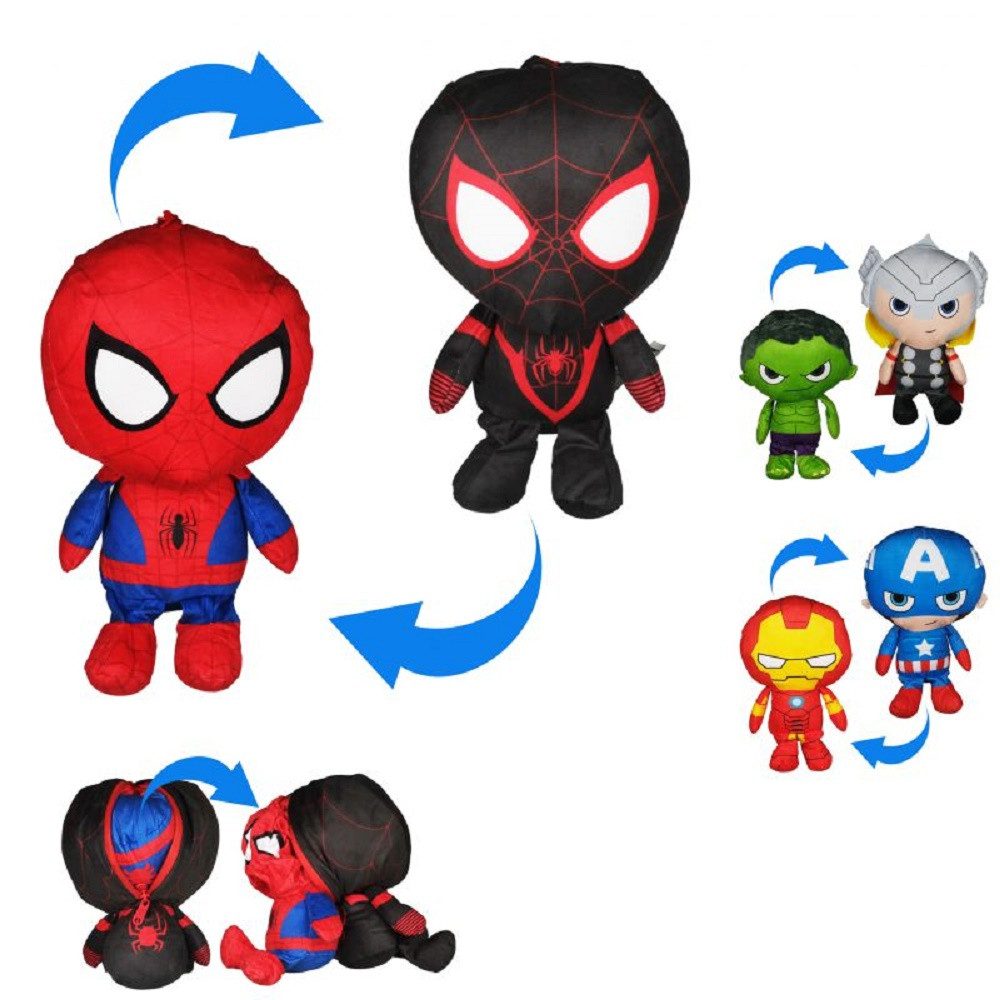 MARVEL Kuscheltier Reversible 30 cm Kuscheltier Wende Plüschtier Marvel Wende Kuscheltier (1-St), Marvel Wende Kuscheltier 30 cm Hulk Thor