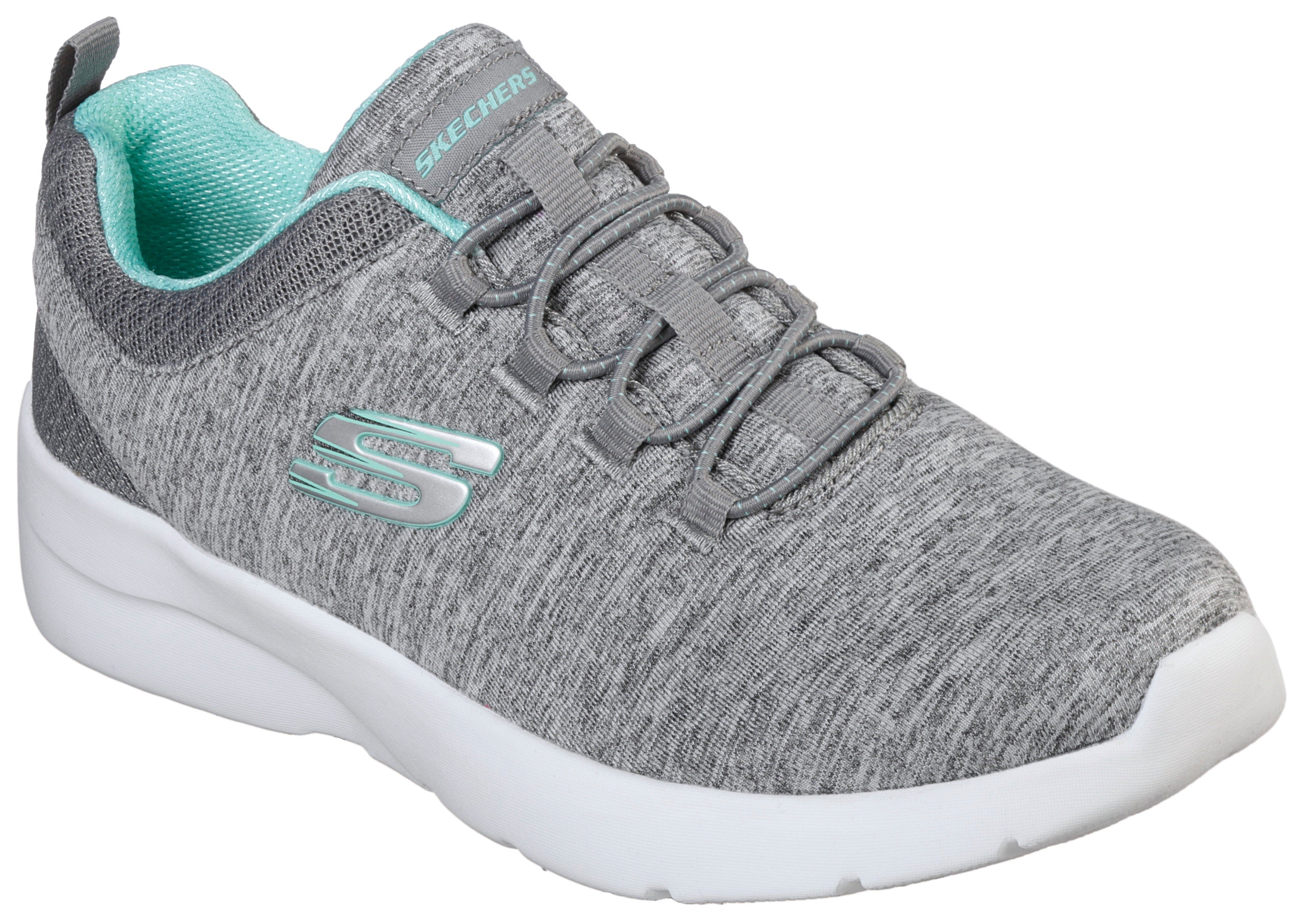 für A Skechers DYNAMIGHT Sneaker geeignet FLASH grau-mint 2.0-IN Maschinenwäsche Slip-On