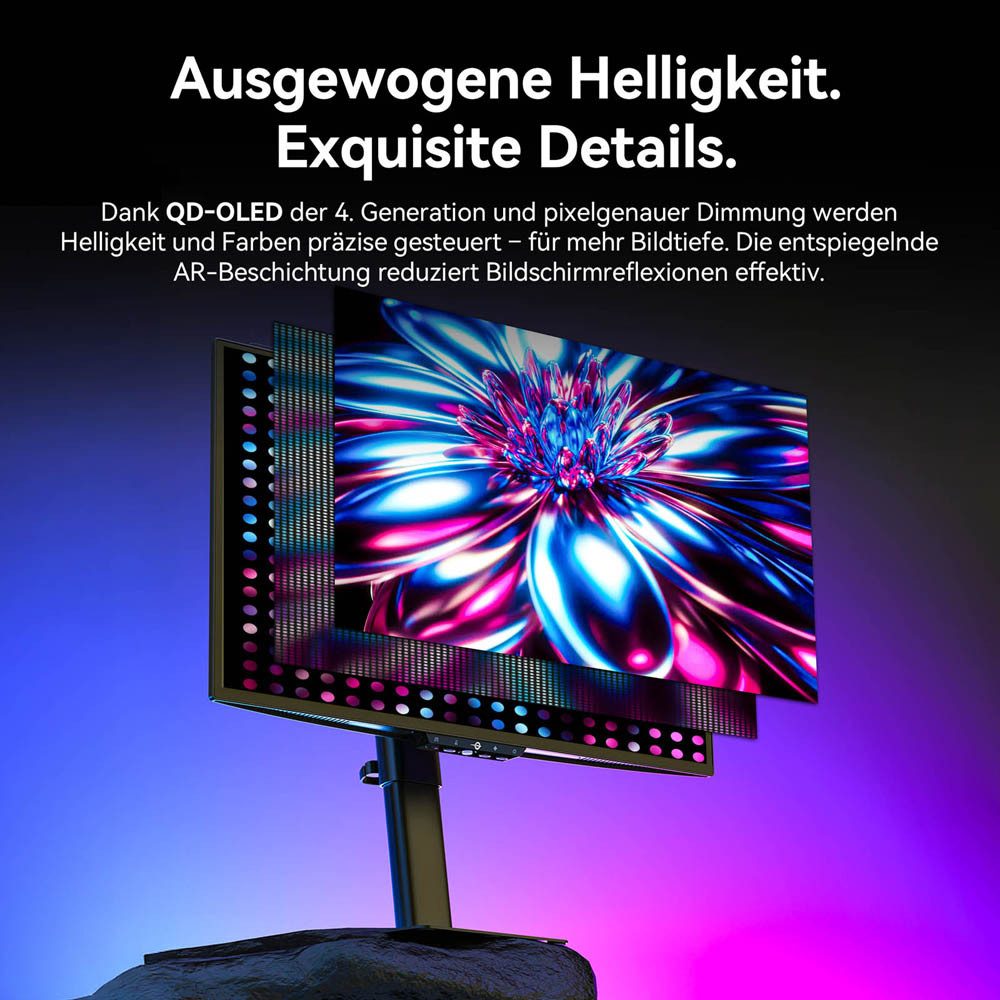 TITAN ARMY G2785S 16:9 QD-OLED QHD 240Hz Gaming-Monitor (2560 × 1440 px, 0.03 ms Reaktionszeit, 240 Hz, QD-OLED)