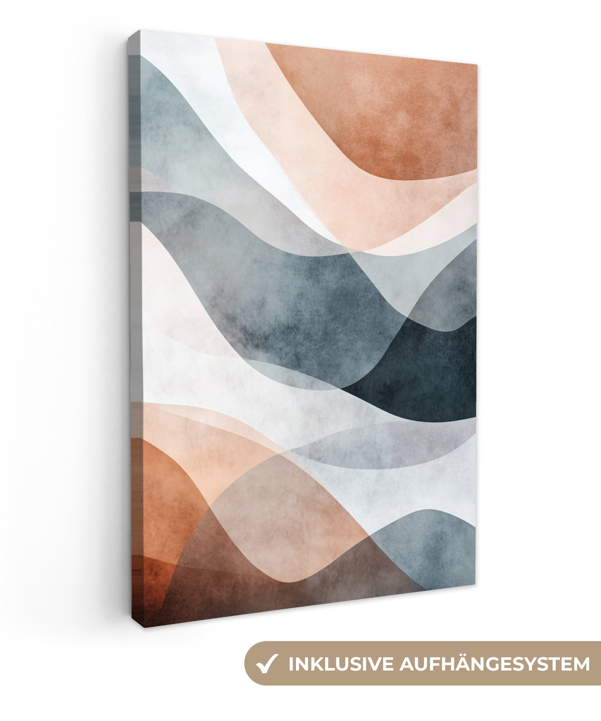 OneMillionCanvasses® Leinwandbild Abstrakt - Wellen - günstig online kaufen