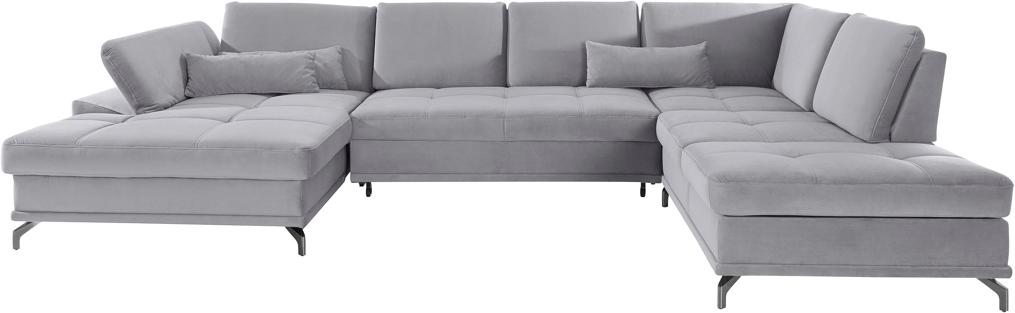 OTTO home Wohnlandschaft Costello U-Form, B: 363 cm mit Sitztiefen- & Armteilverstellung, optional Schlaffunktion & Bettkasten